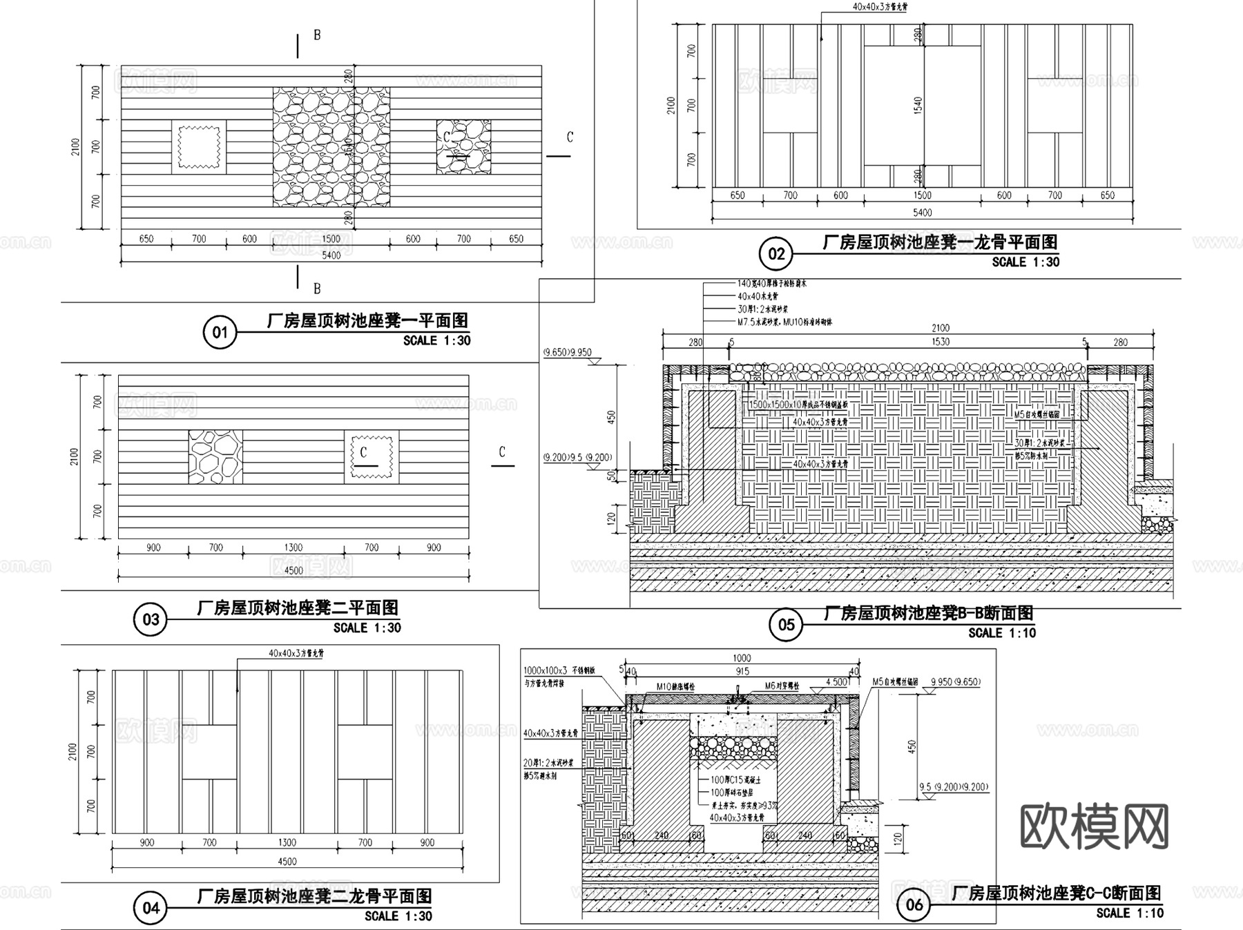 苏州金山路垃圾集运中心景观CAD施工图全套cad施工图