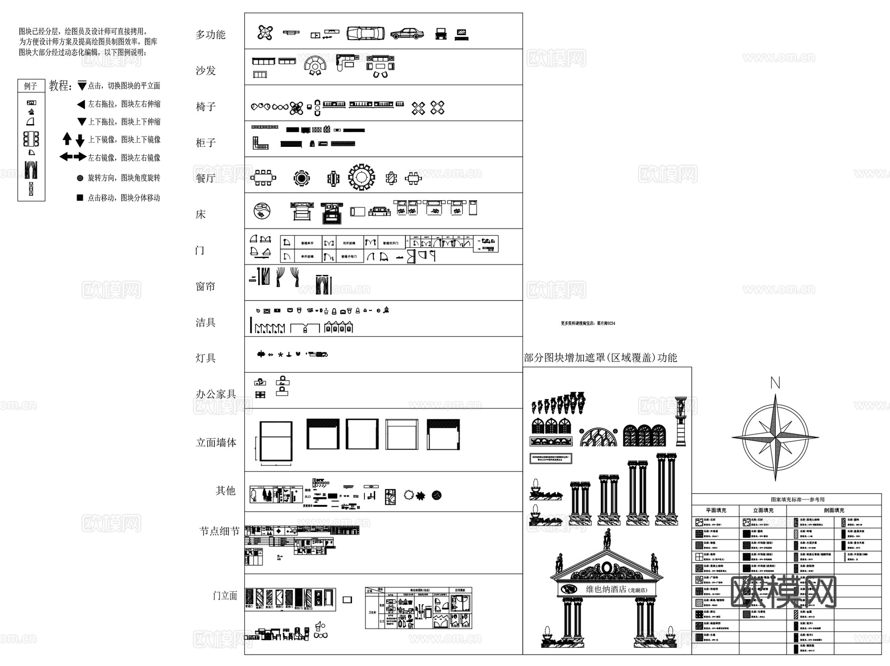 室内家装节点平立面动态CAD施工图图库合集cad施工图