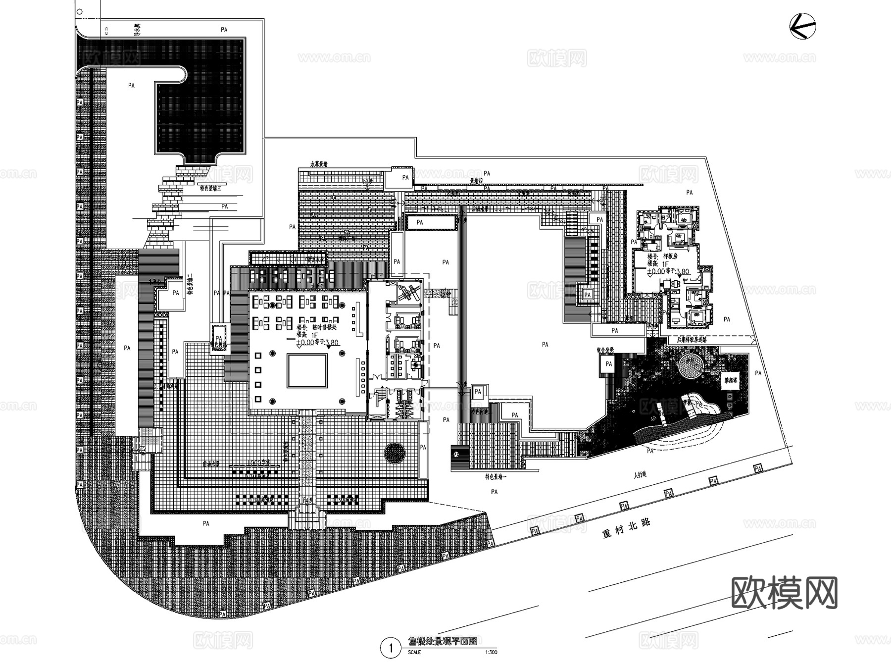 苏州阳光城丽景湾展示区景观CAD施工图全套cad施工图