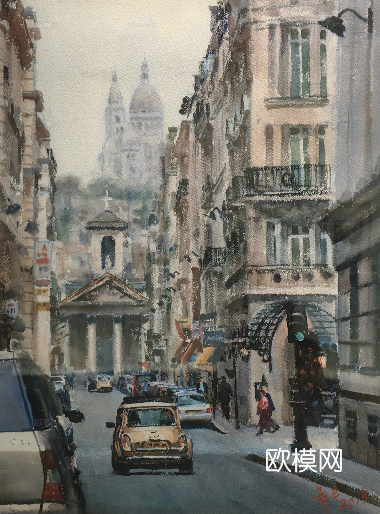 水彩画 装饰画 风景画