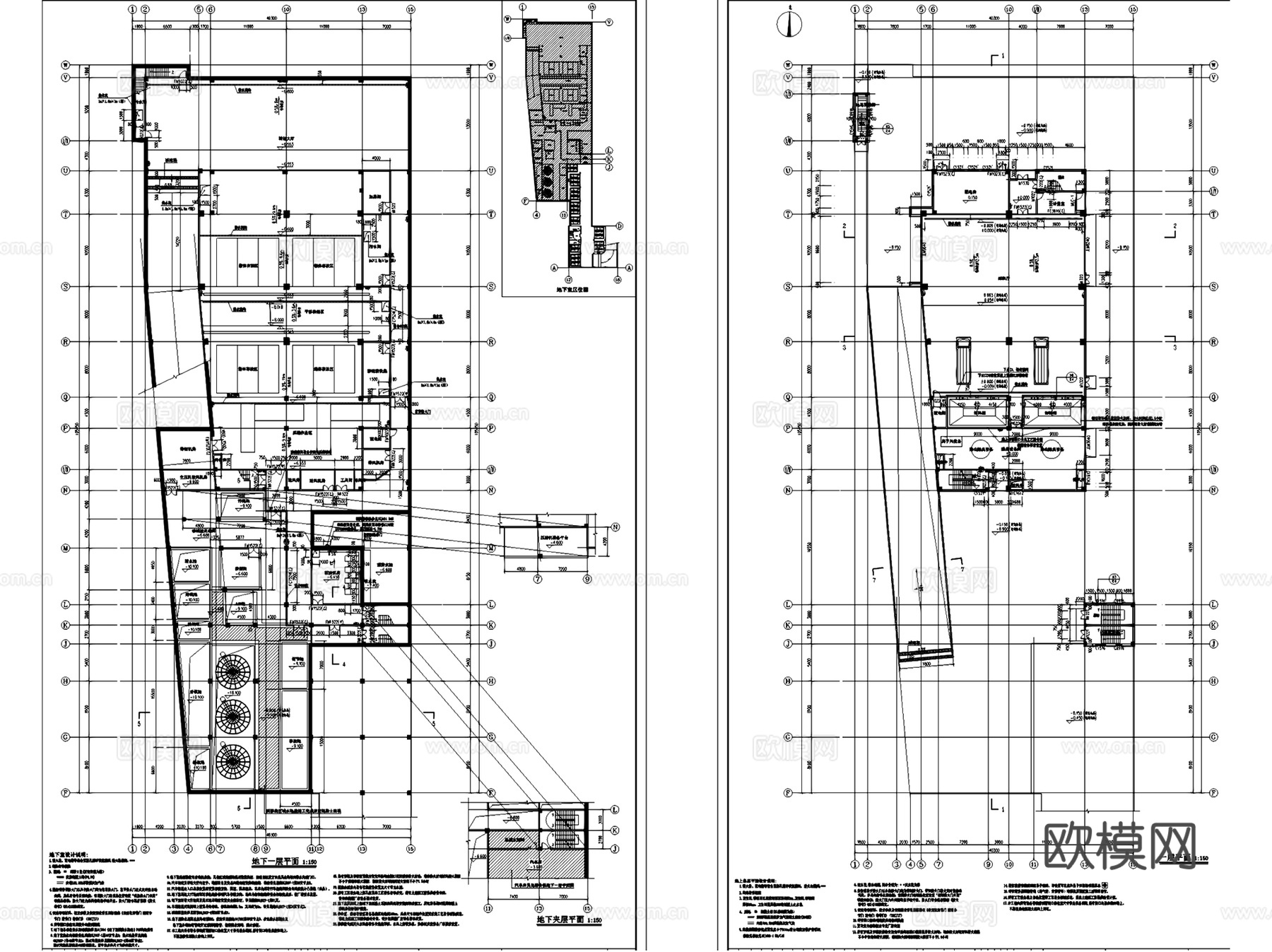 苏州生活垃圾集运中心建筑CAD施工图全套cad施工图