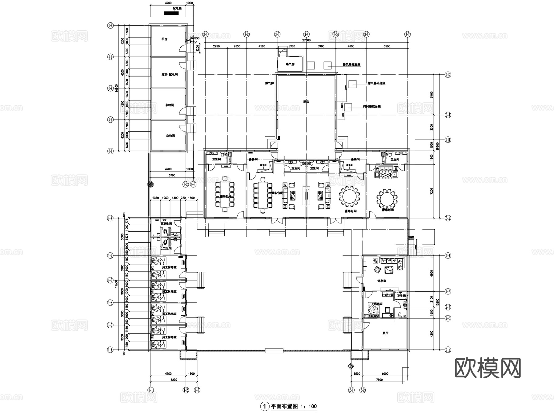 唐山南湖人家仿古四合院建筑CAD施工图全套cad施工图