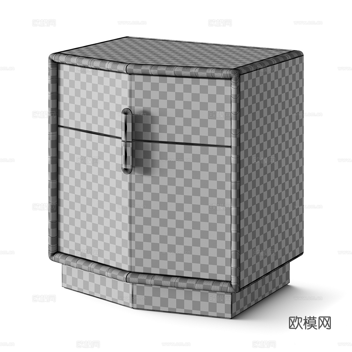 Silvio现代床头柜3d模型下载（渲染图4）