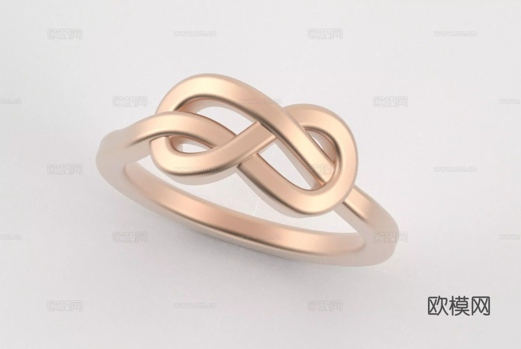 戒子 现代戒子 钻石戒子 铂金戒子 结婚戒子3d模型下载