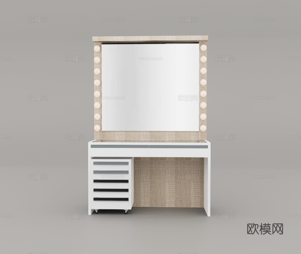 梳妆台su模型