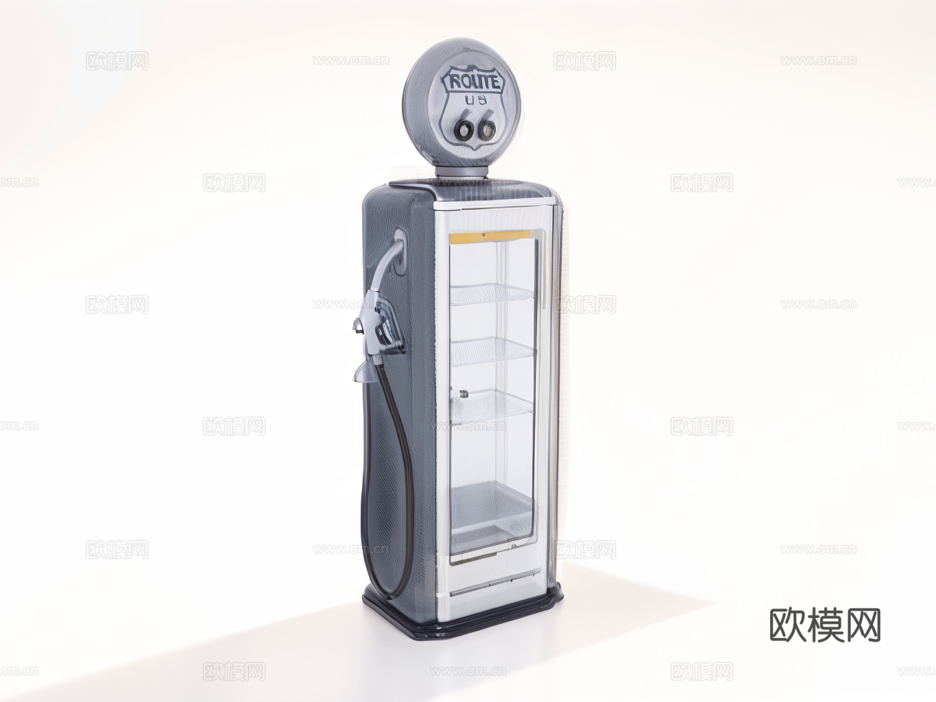 投币式公用电话su模型下载（渲染图1）