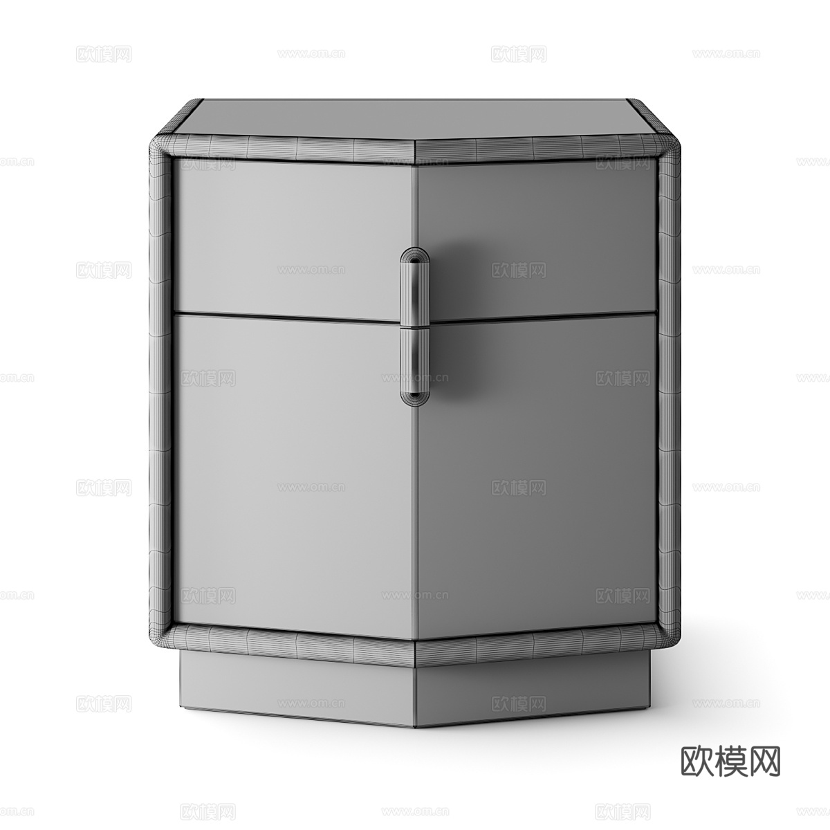 Silvio现代床头柜3d模型下载（渲染图3）