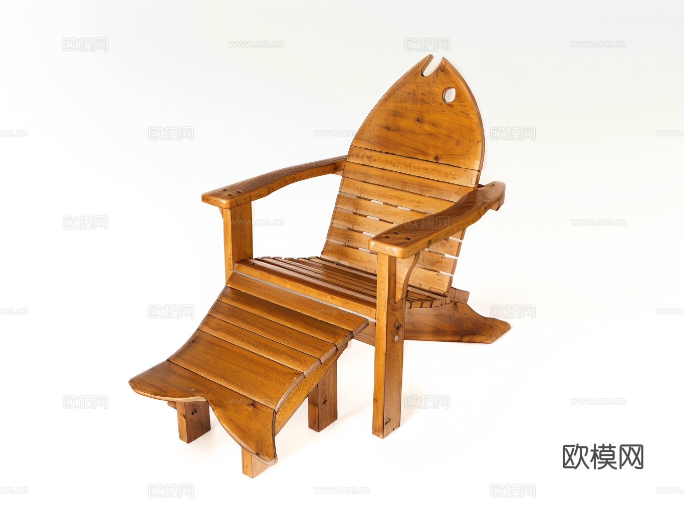 阿迪朗达克鱼椅 椅子su模型su模型