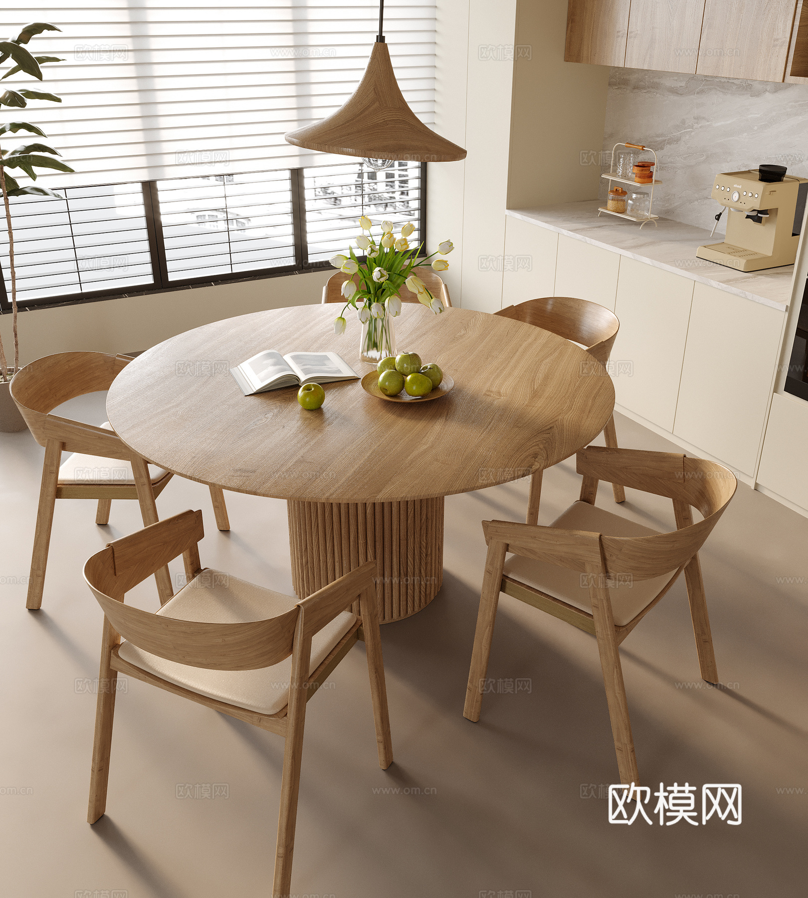 现代餐厅su模型