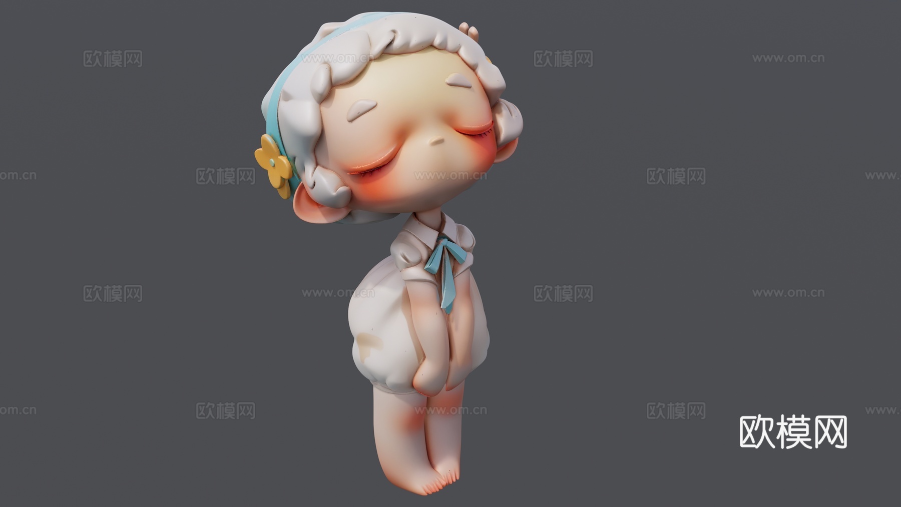手办塔塔玩具摆件su模型
