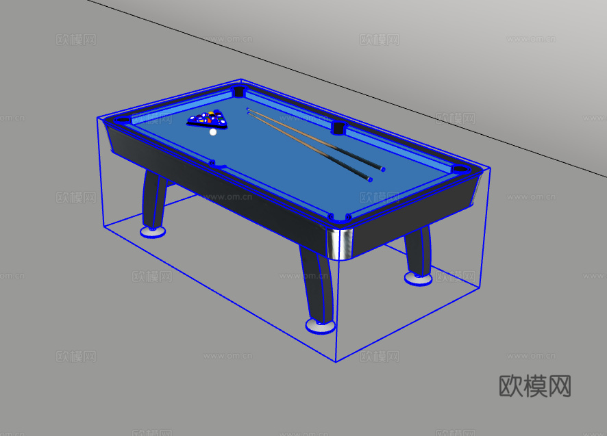 台球桌su模型