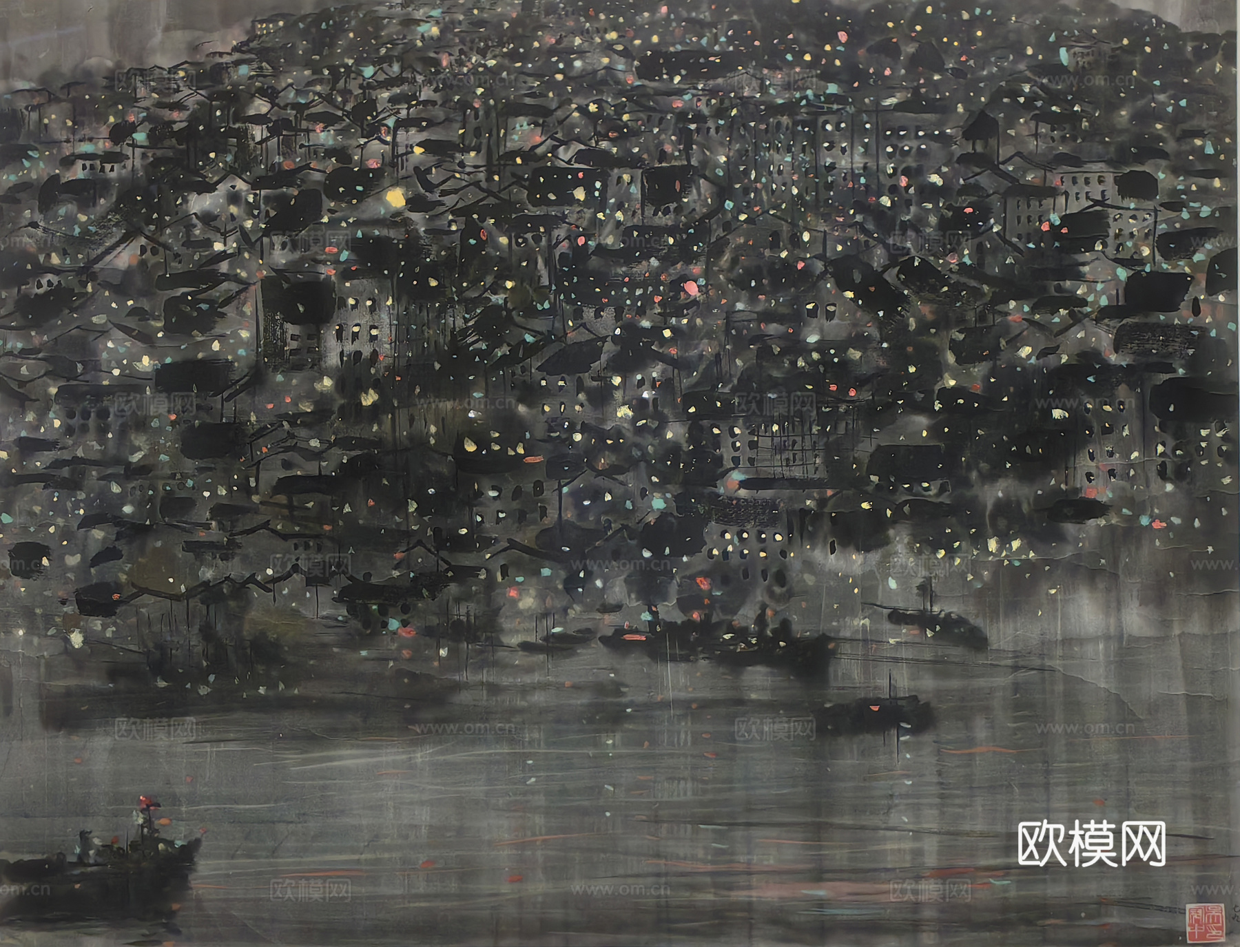 吴冠中绘画作品