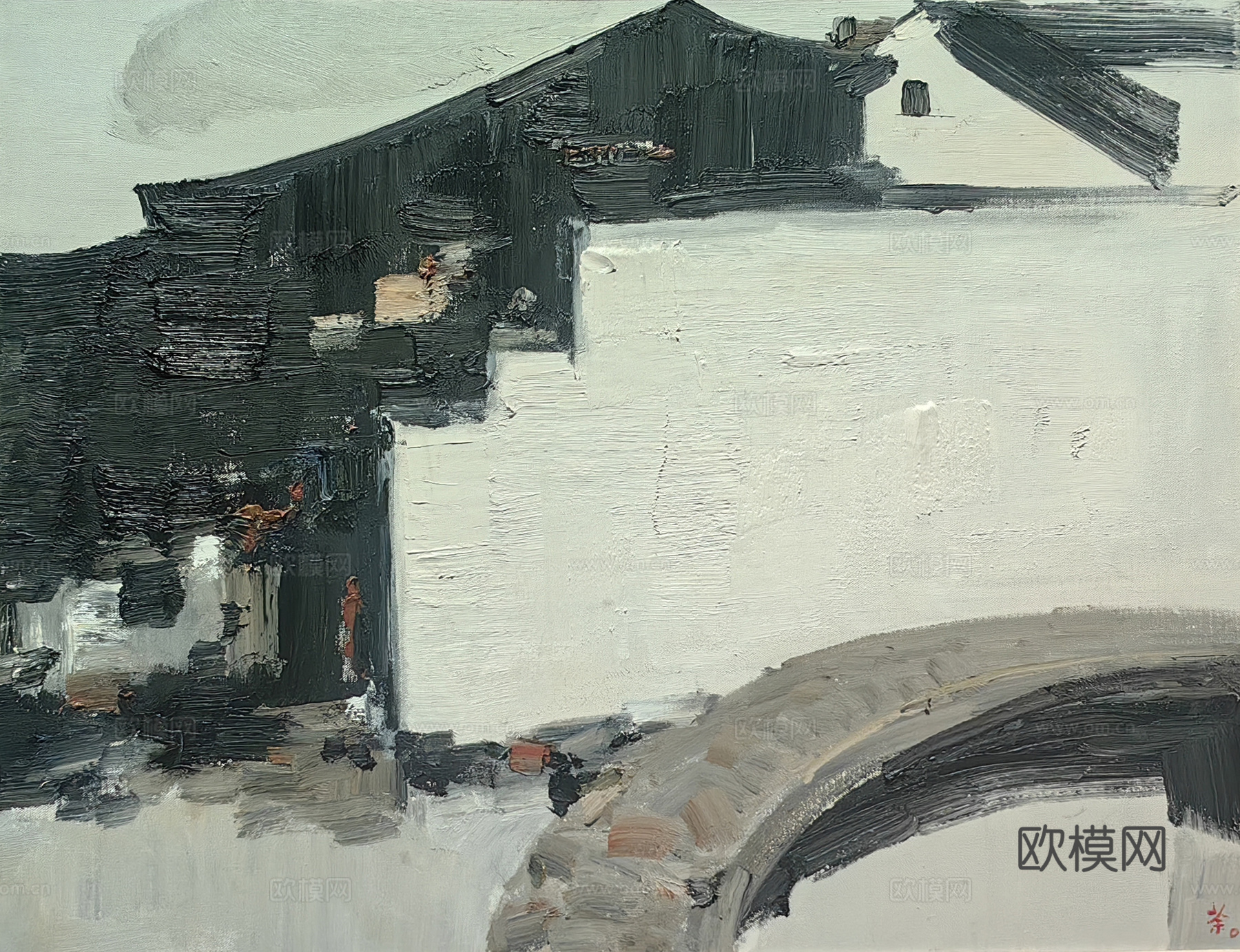 吴冠中绘画作品