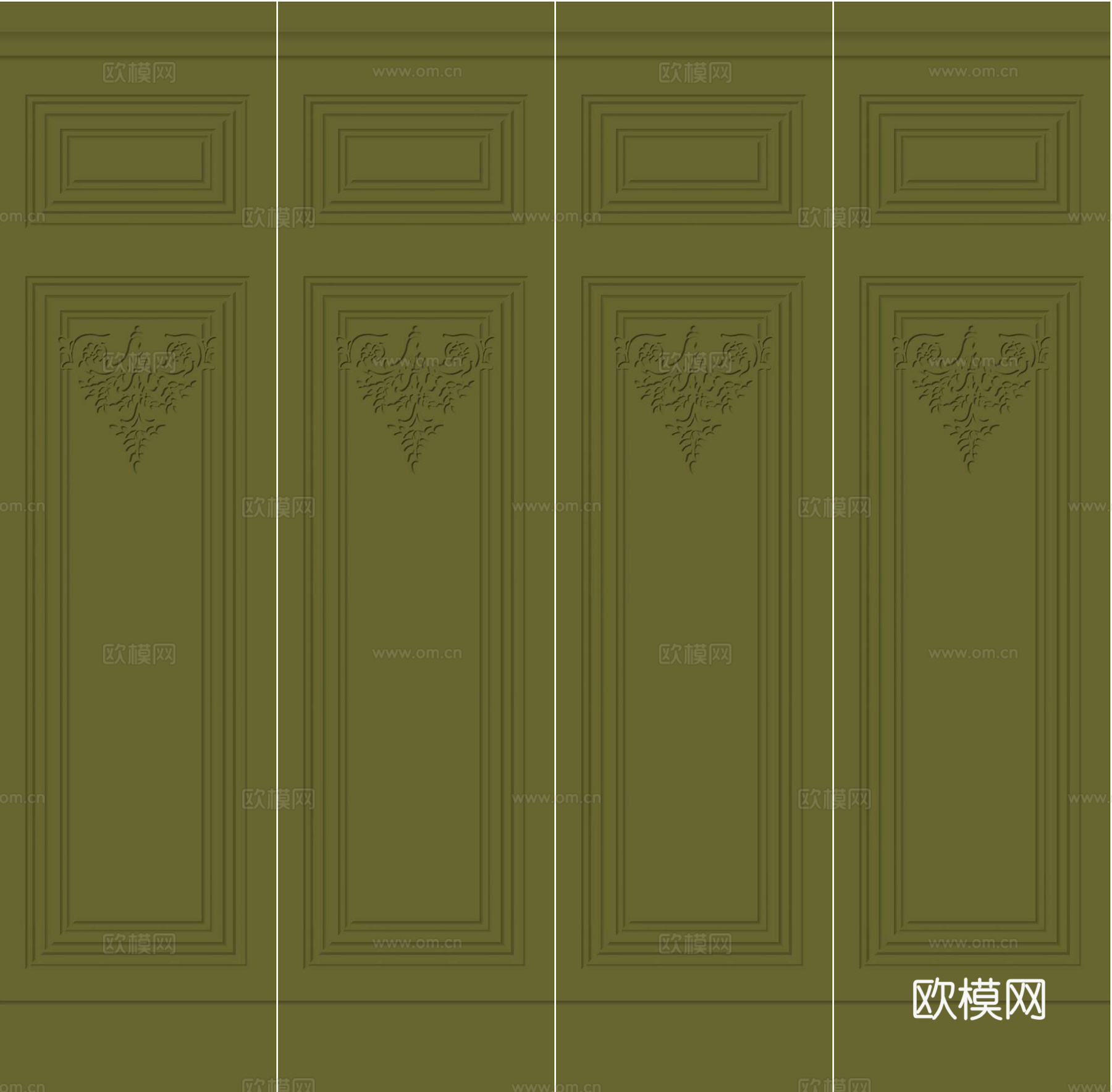 翠绿色仿古花纹砖