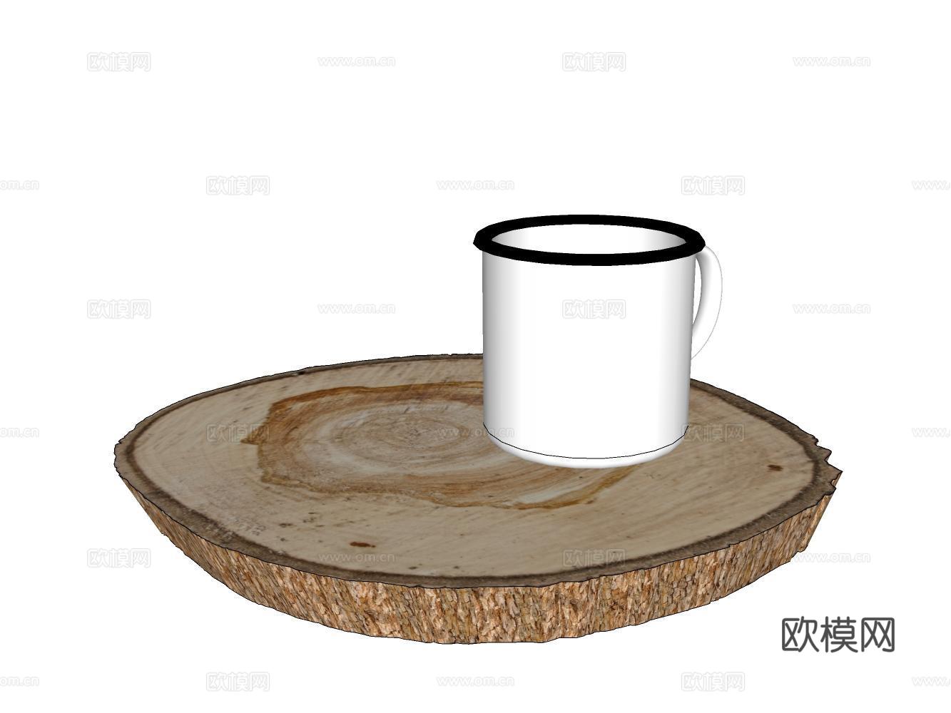 杯子 茶杯 牙刷su模型