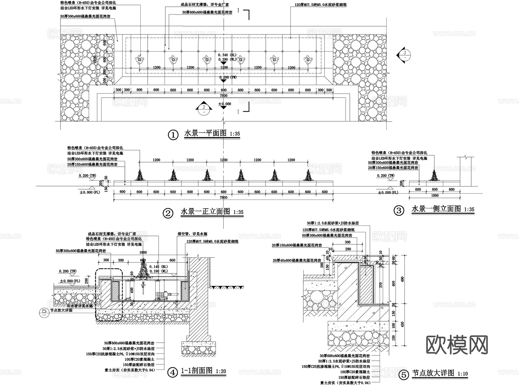 新鸿温州昆阳B44展示区景观CAD全套+SU+文本cad施工图