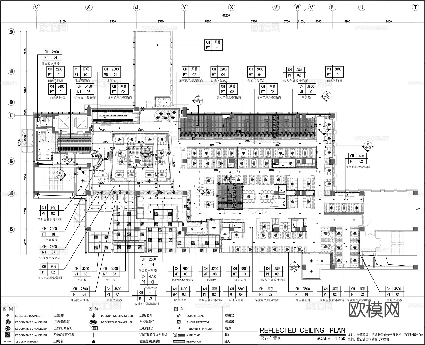 烤肉店平面施工图cad施工图
