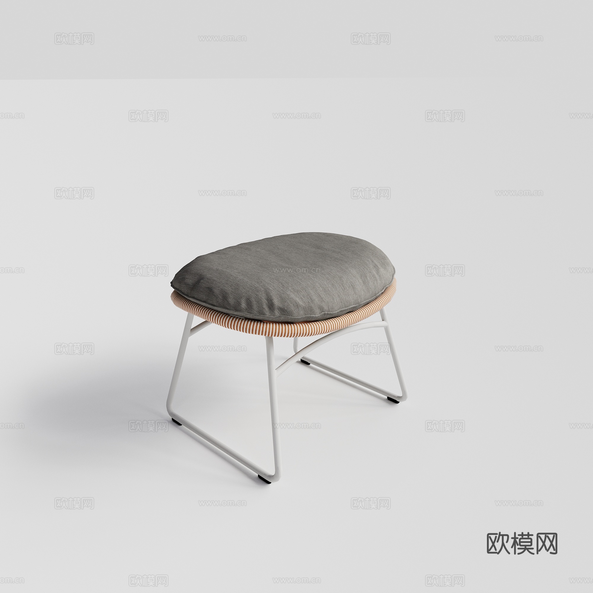 DEDON - 现代户外凳 休闲椅脚踏su模型