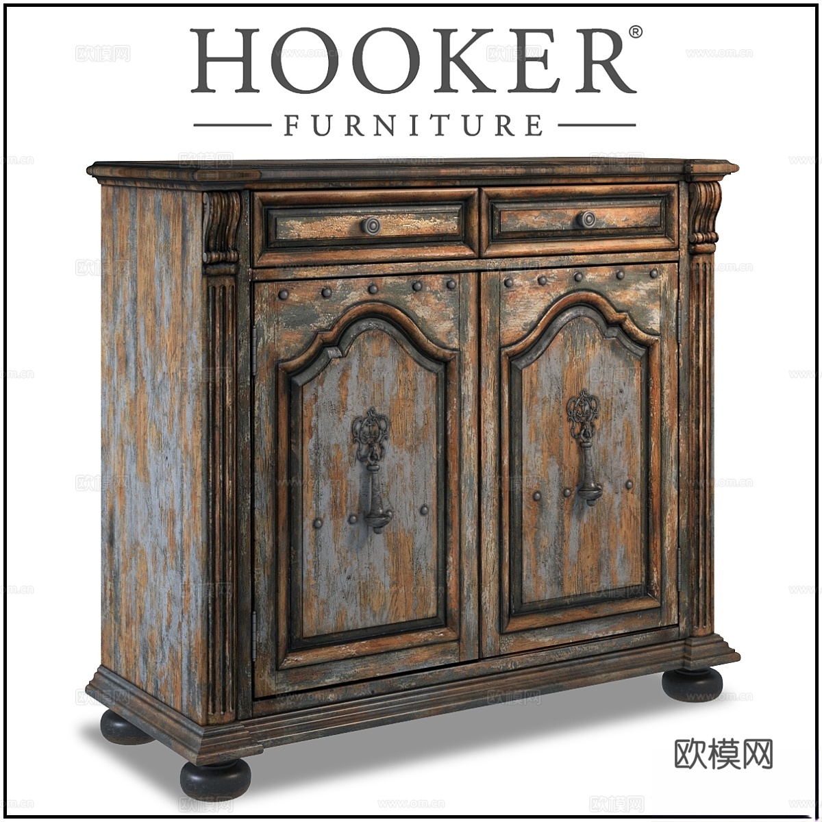 Hooker家具抽屉柜3d模型