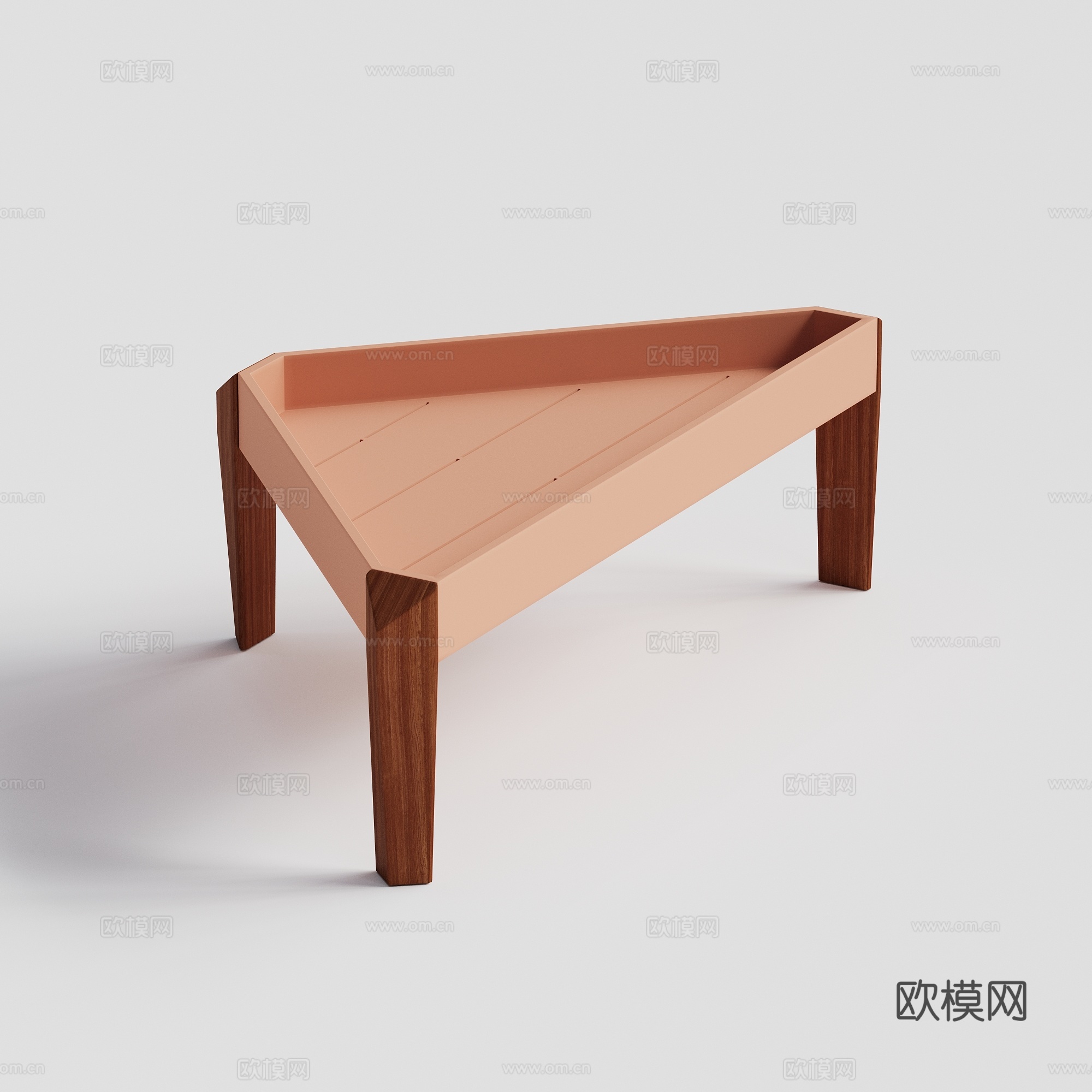 DEDON - 现代户外茶几 三角几 边几 储物几su模型