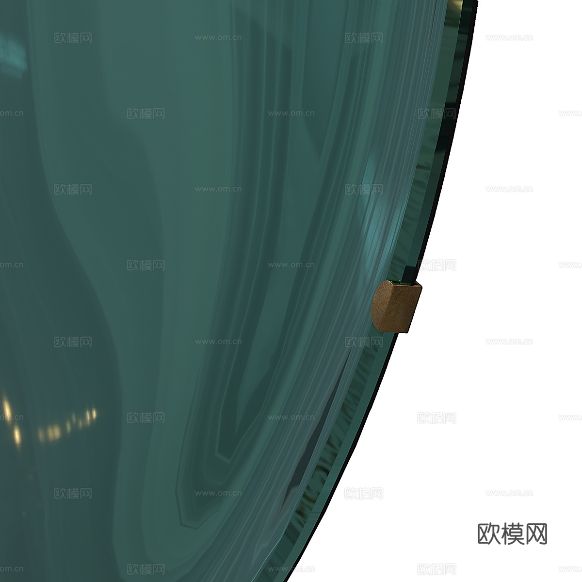 现代意式意大利凹面镜3d模型下载（渲染图3）