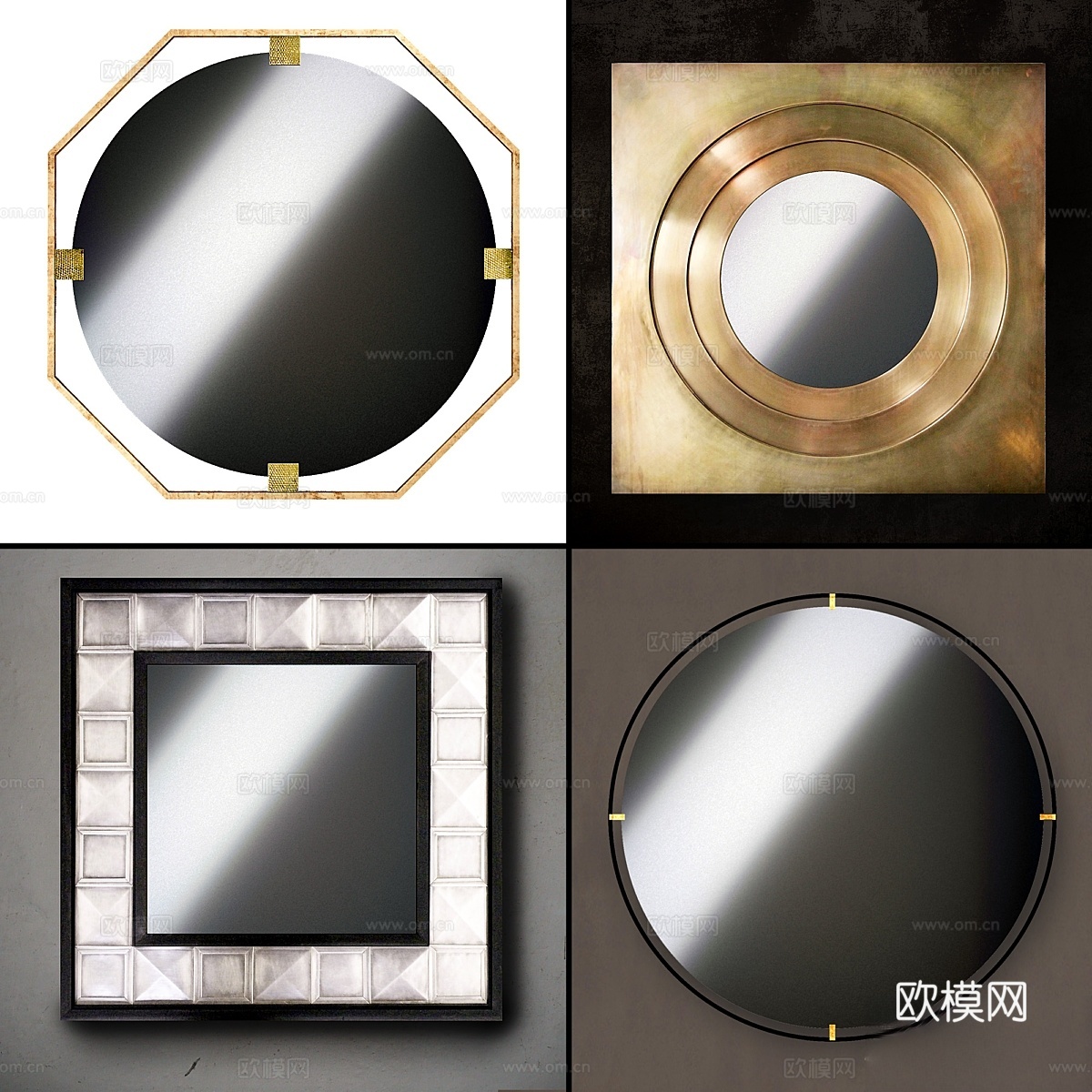 镜面墙373d模型下载