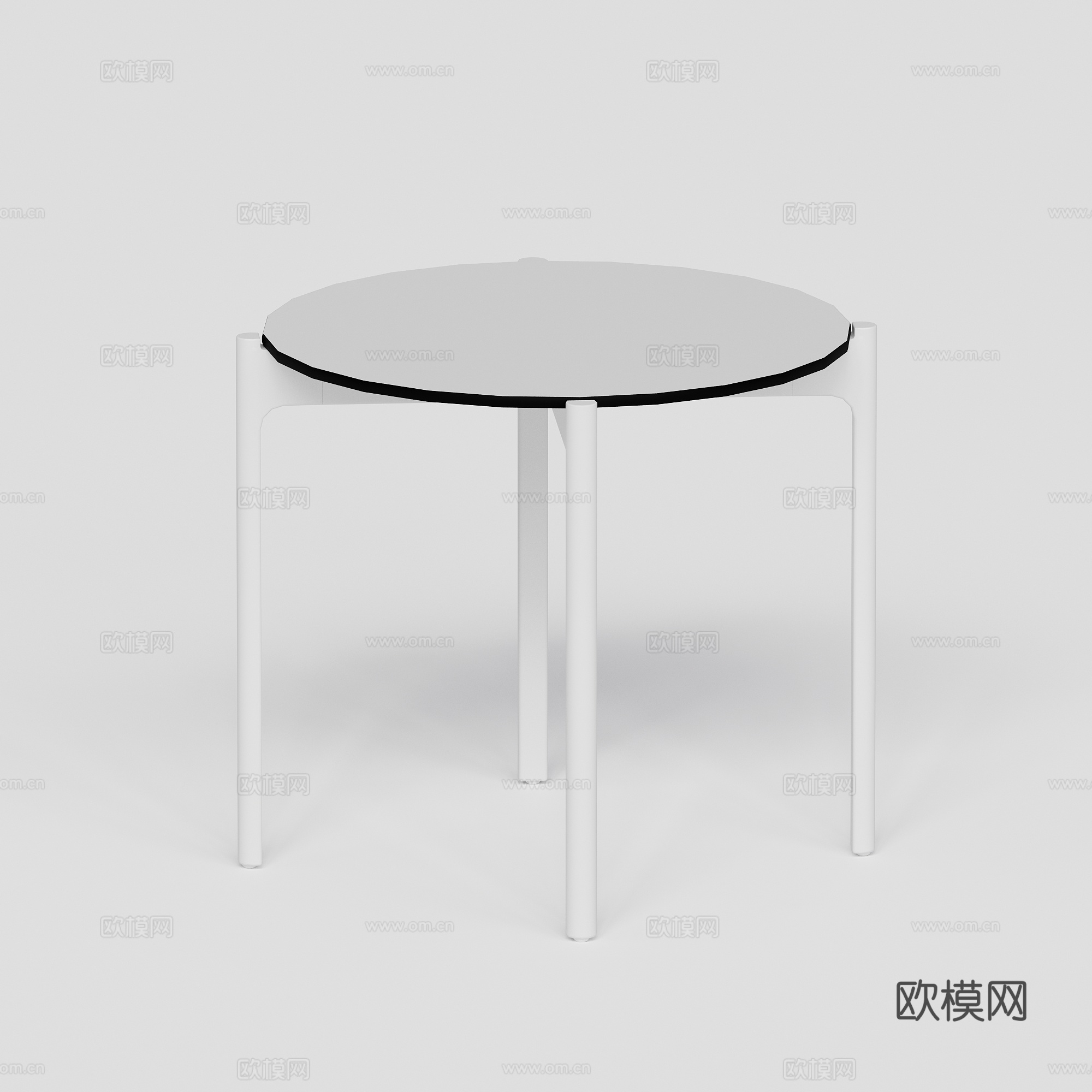 DEDON - 现代户外桌 吧桌 方桌金属吧桌su模型