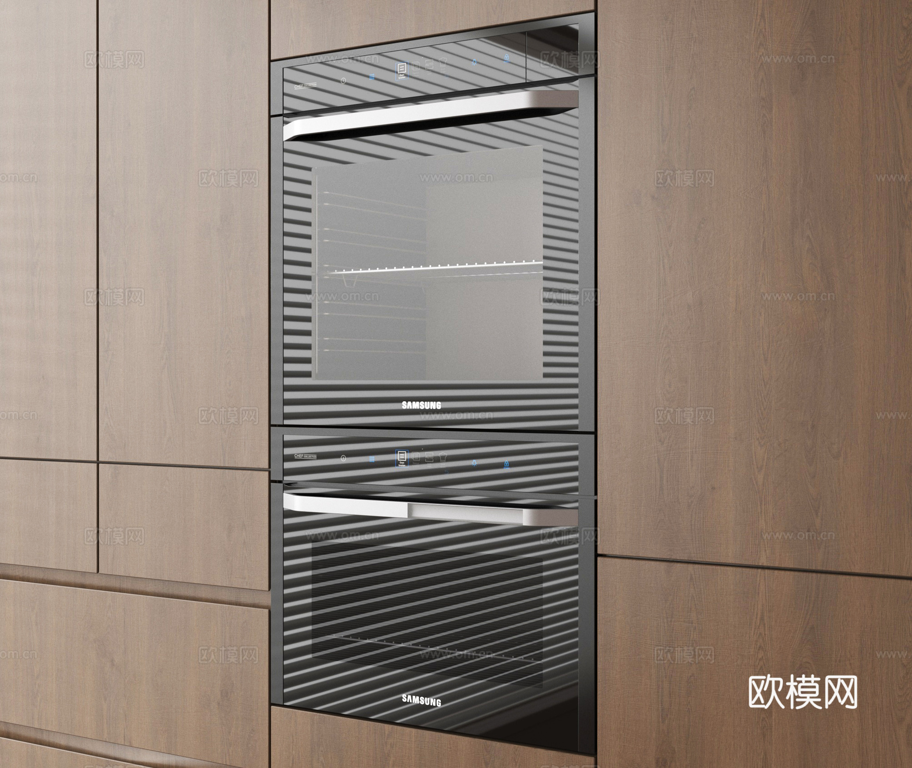 现代烤箱 蒸箱 嵌入式烤箱su模型