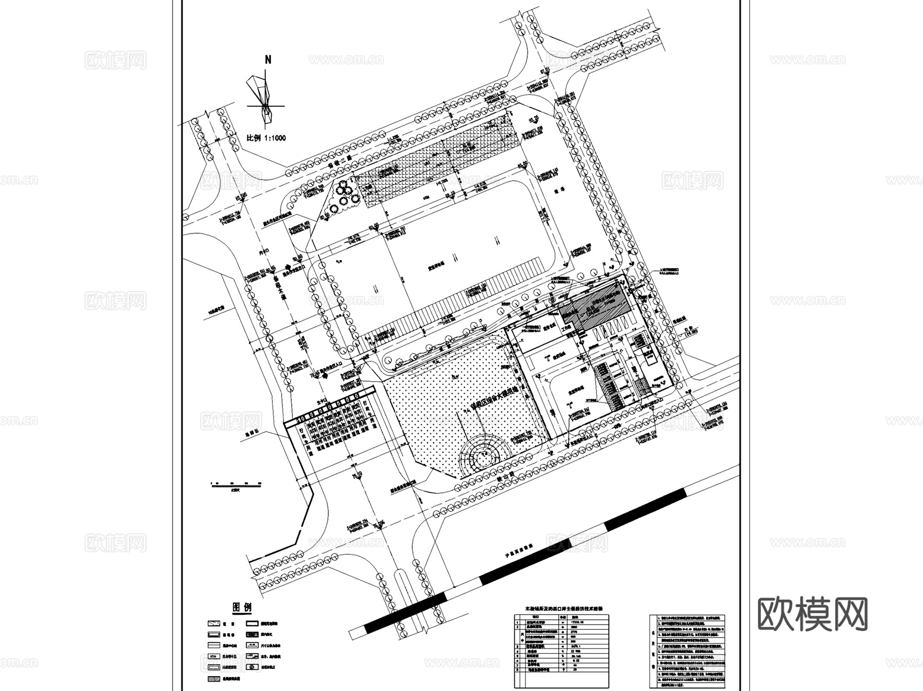 湘潭进口肉类指定检查场冷库建筑CAD施工图全套cad施工图