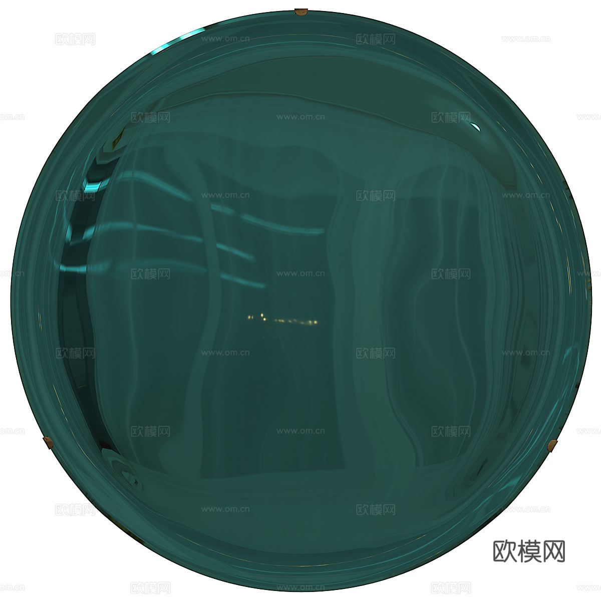 现代意式意大利凹面镜3d模型下载（渲染图2）