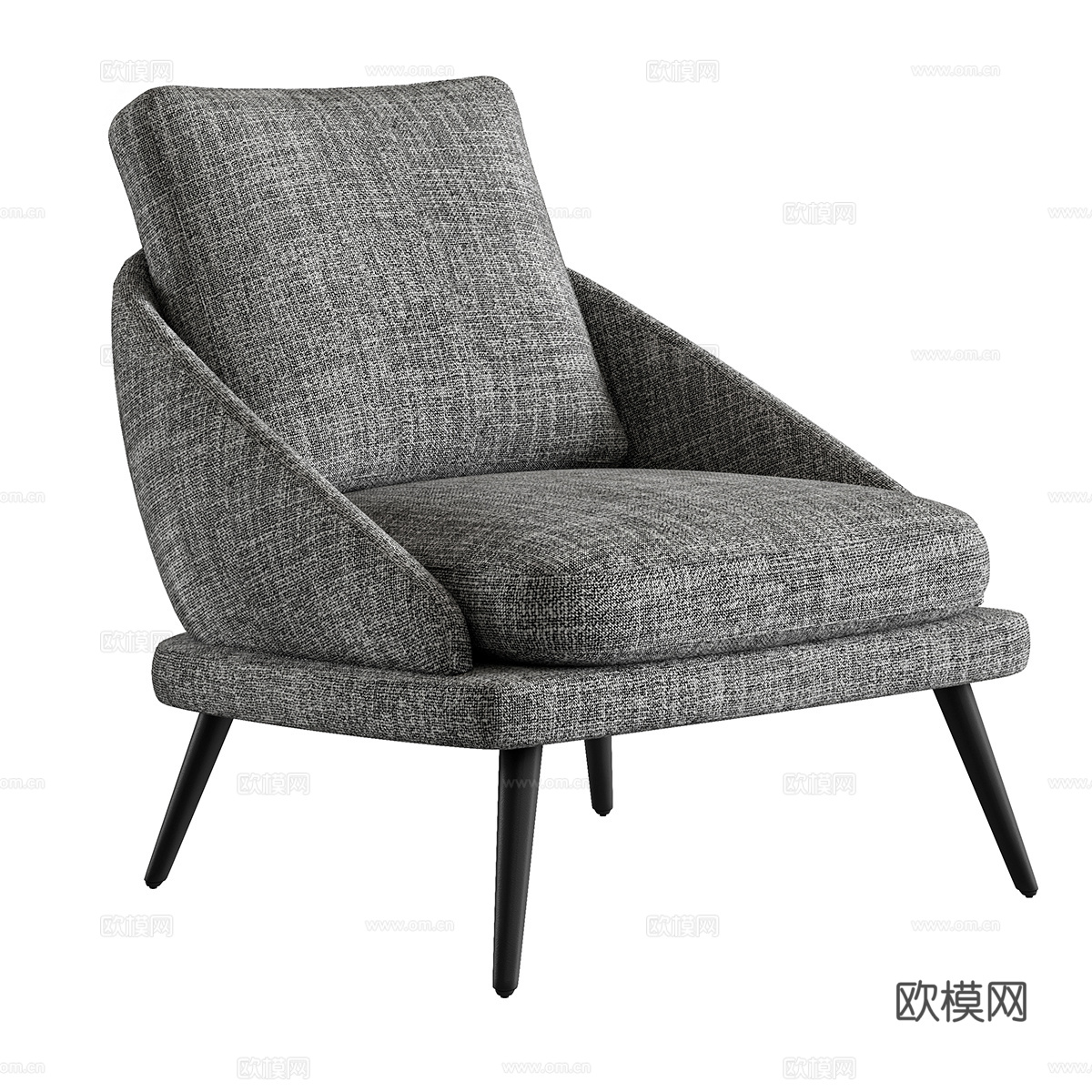 现代休闲椅3d模型下载