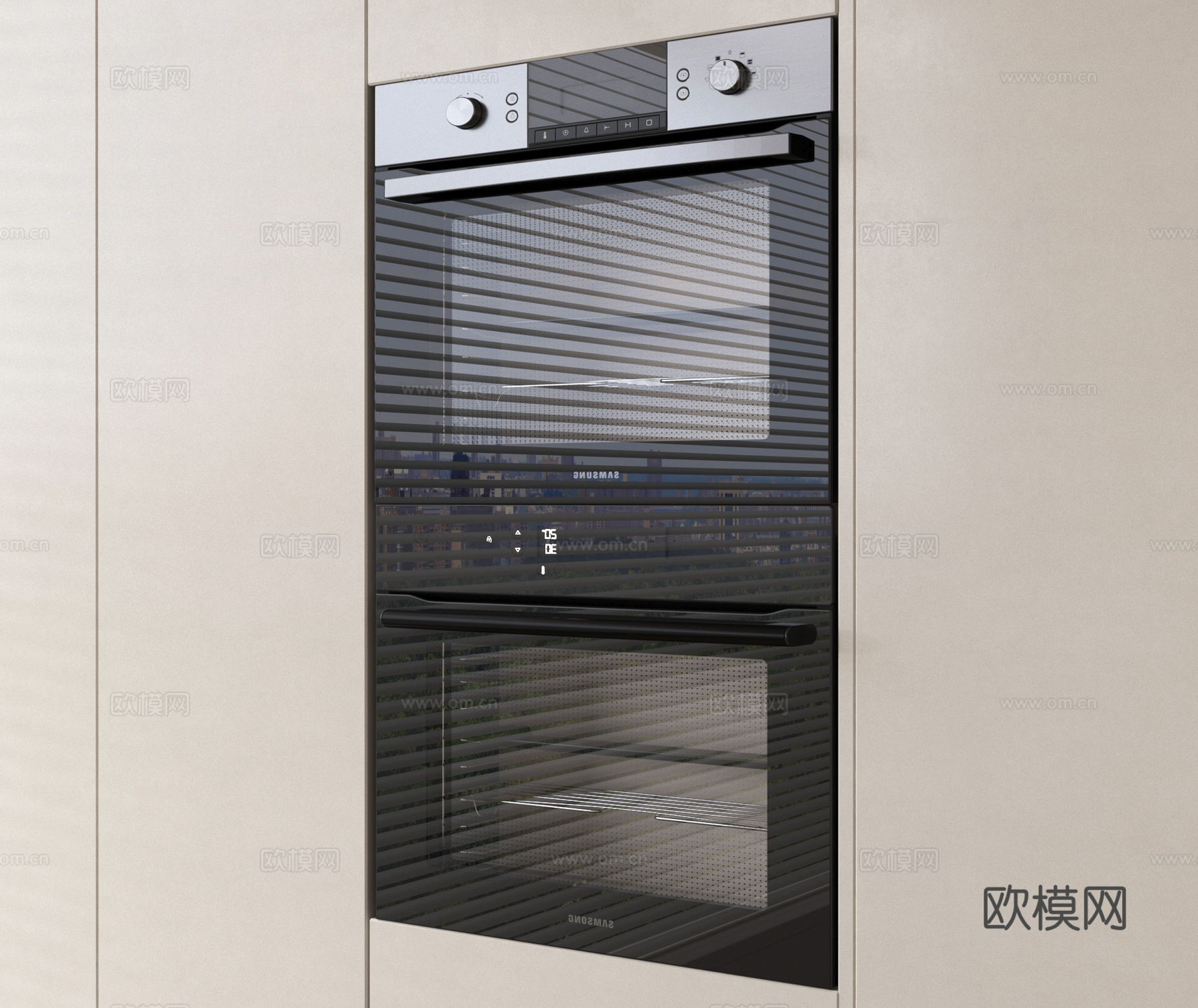 现代烤箱 蒸箱 嵌入式烤箱su模型