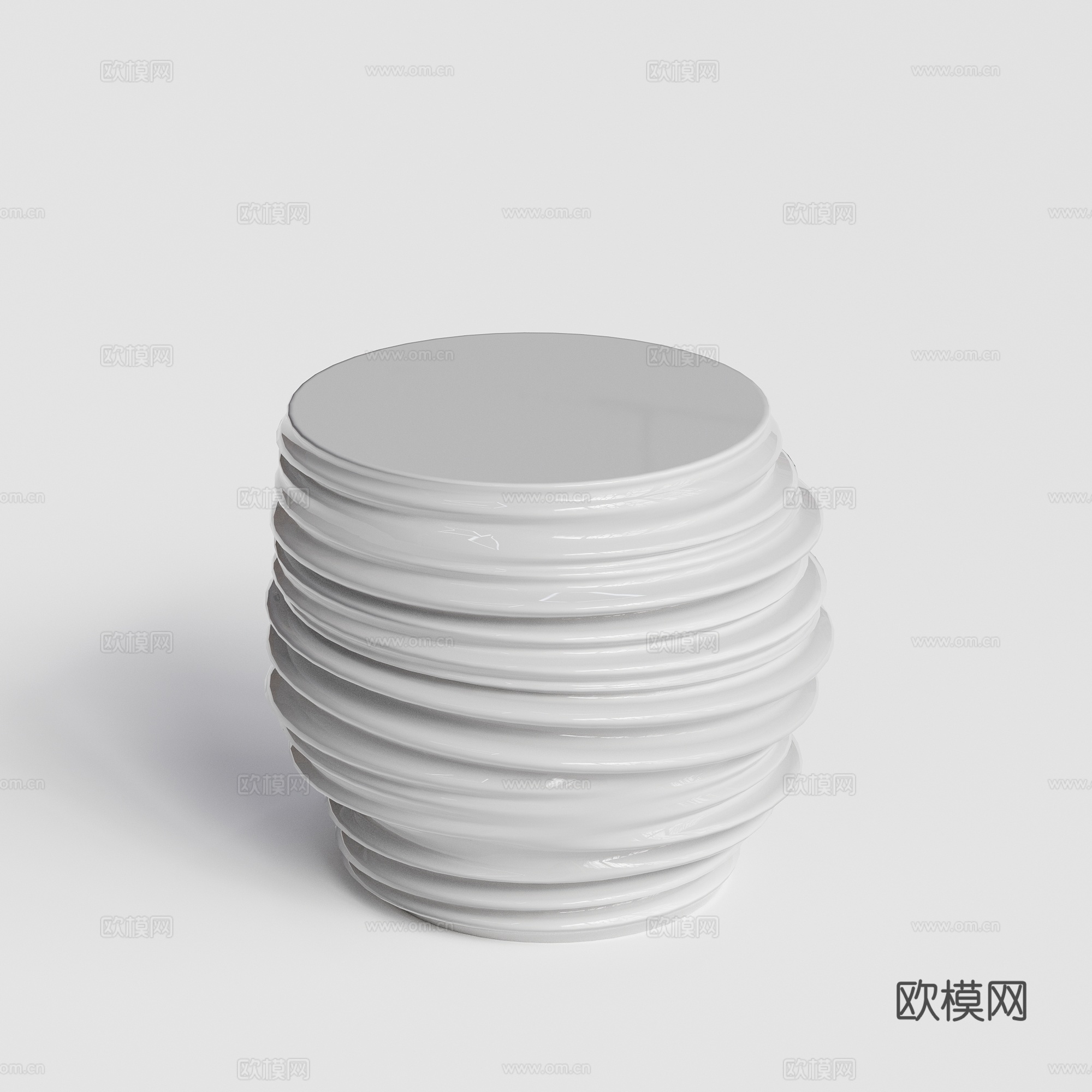 DEDON - 现代户外饰品 桌面摆件 金属陶瓷摆件 绿植花su模型