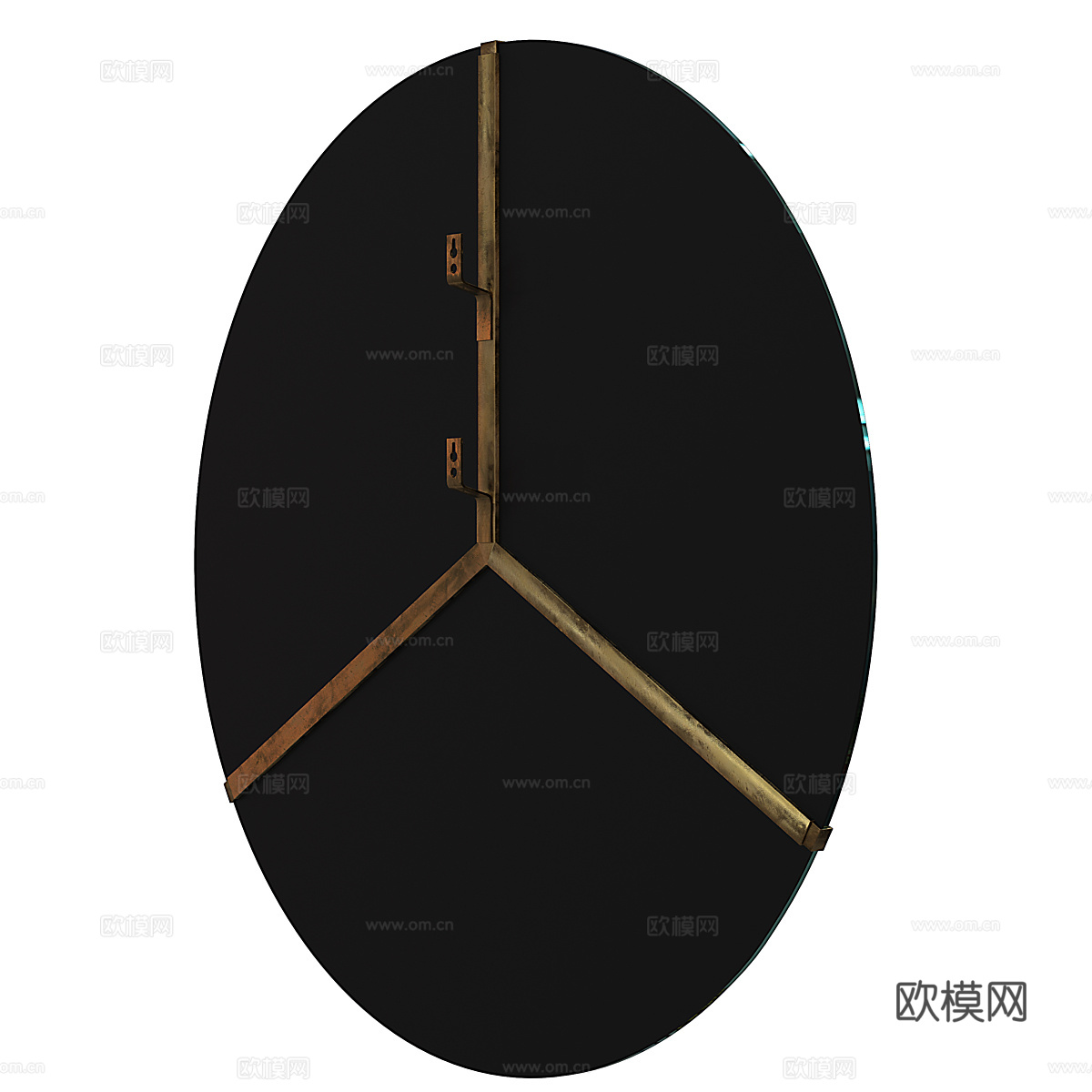 现代意式意大利凹面镜3d模型下载（渲染图4）