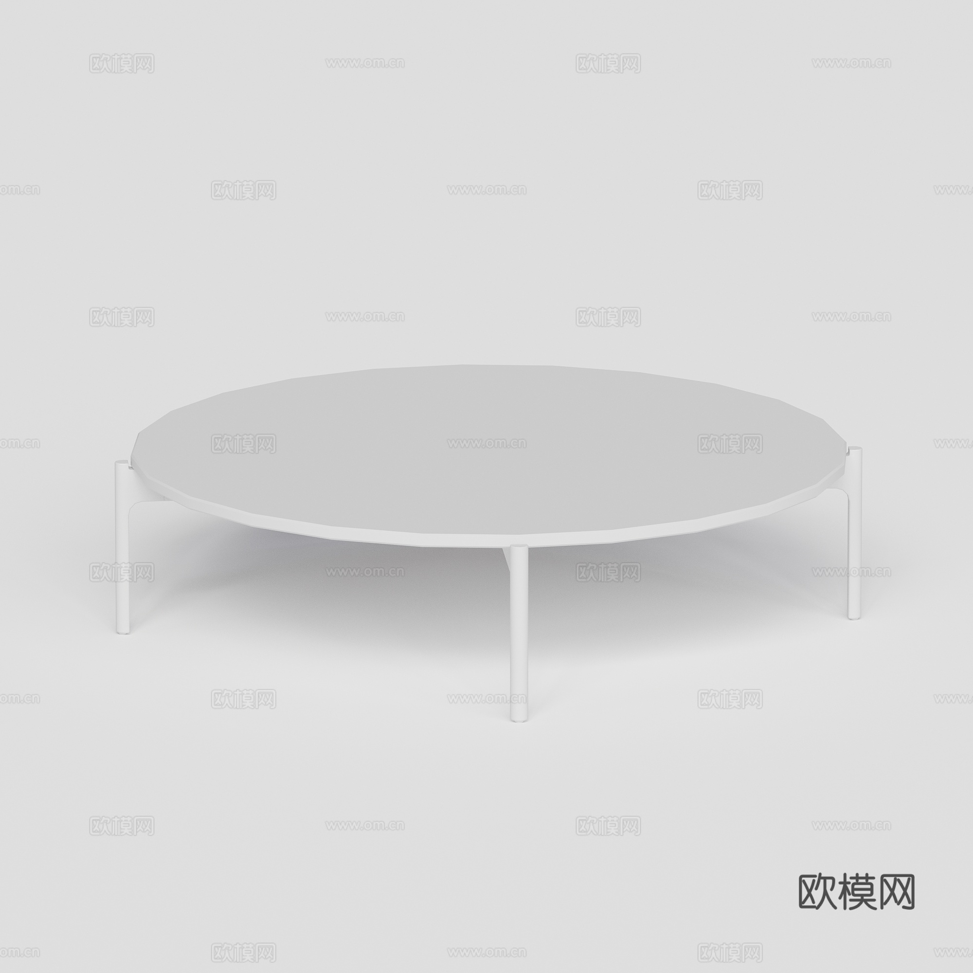 DEDON - 现代户外桌 圆形茶几 方几 茶几 边几su模型