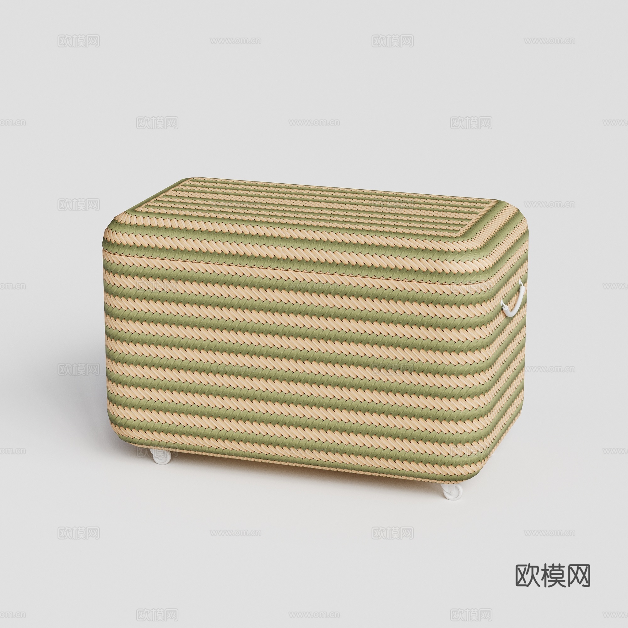 DEDON - 现代户外收纳储物箱 编织箱 酒桶 冰桶su模型