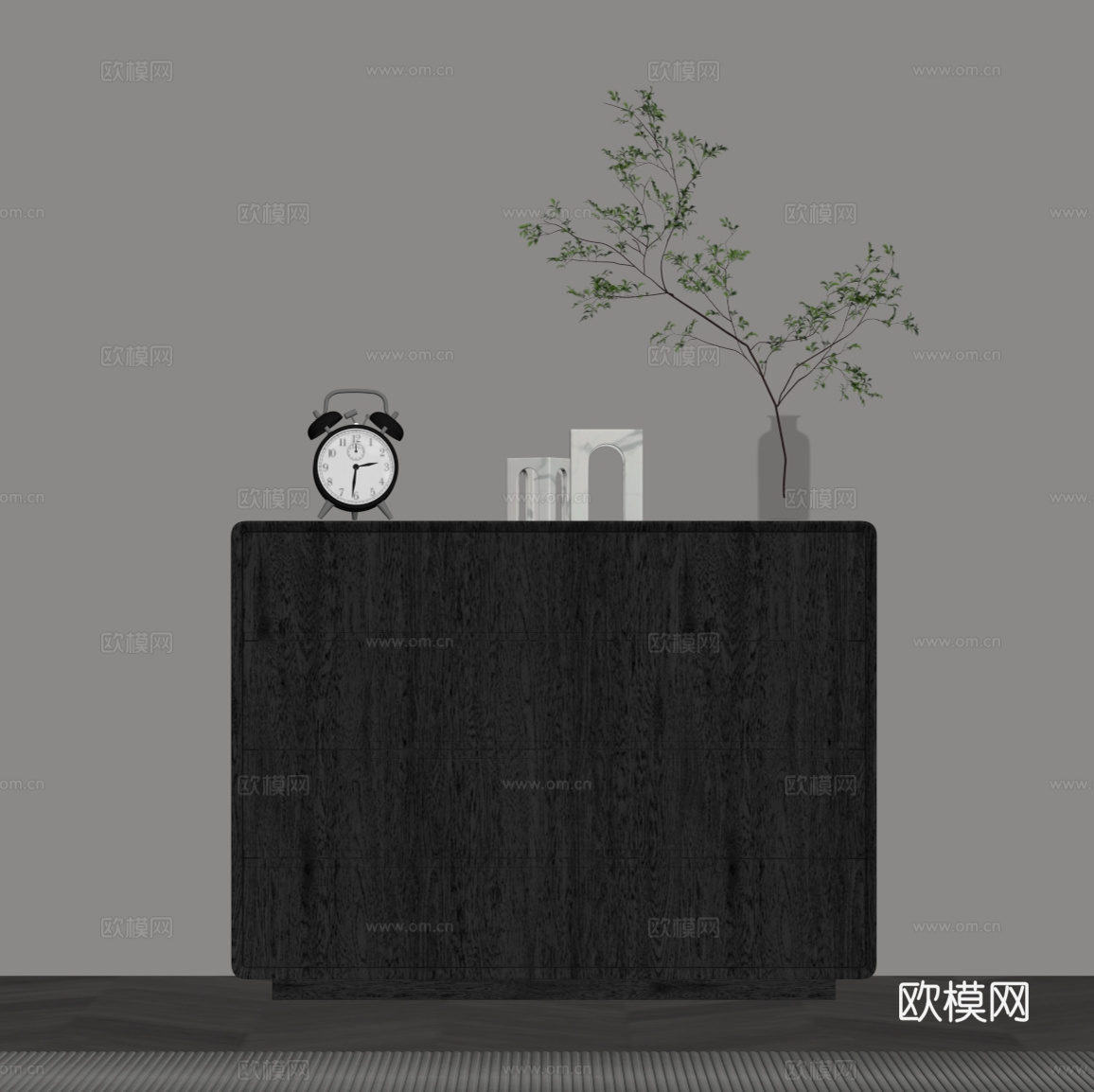 现代意式玄关柜 鞋柜 边柜su模型