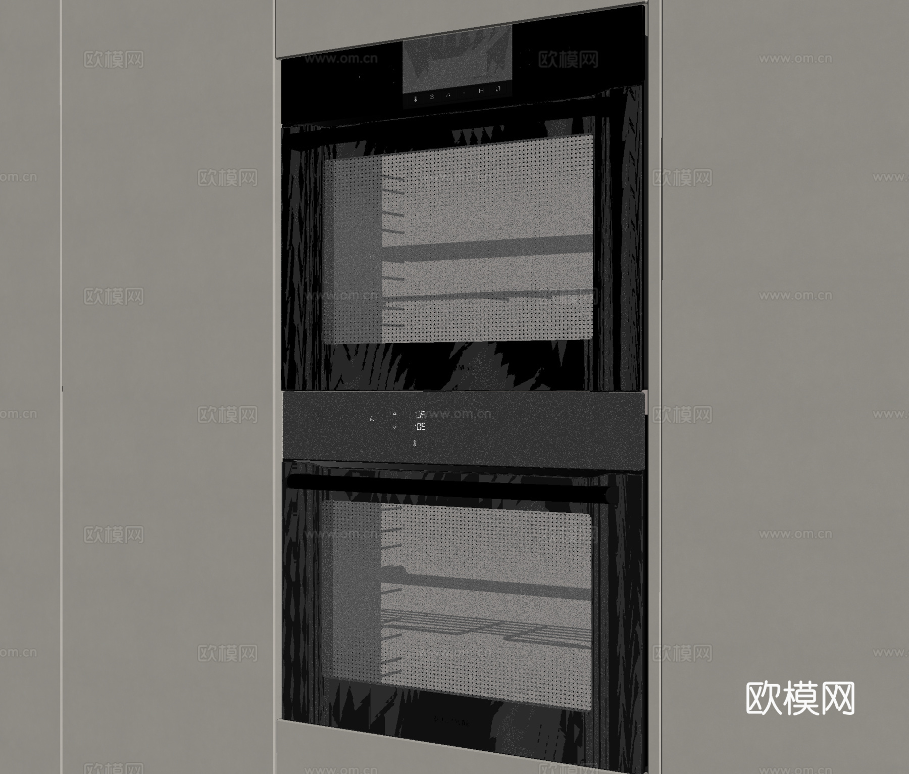 现代烤箱 蒸箱 嵌入式烤箱su模型