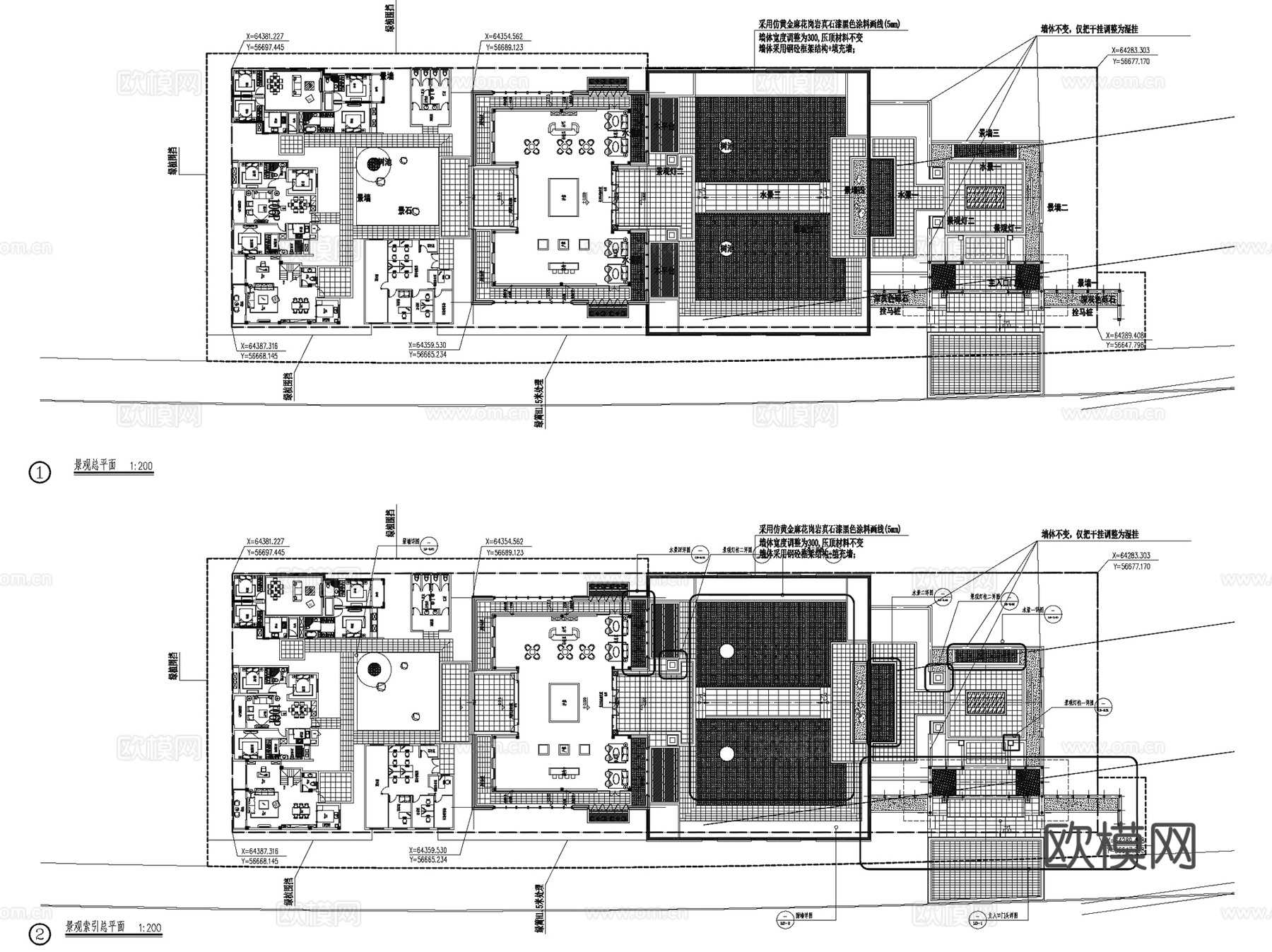 新鸿温州昆阳B44展示区景观CAD全套+SU+文本cad施工图
