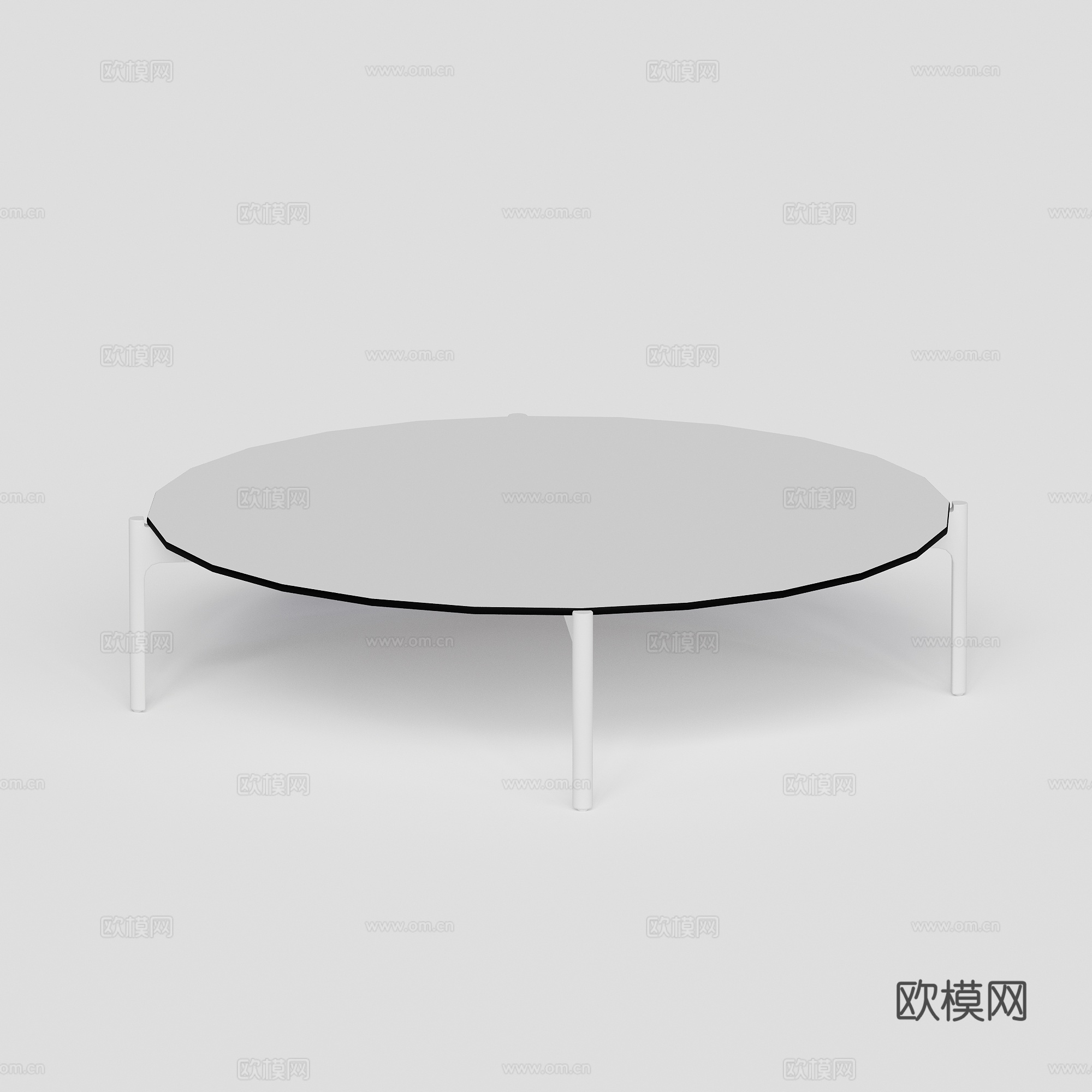 DEDON - 现代户外桌 圆形茶几 方几 茶几 边几su模型