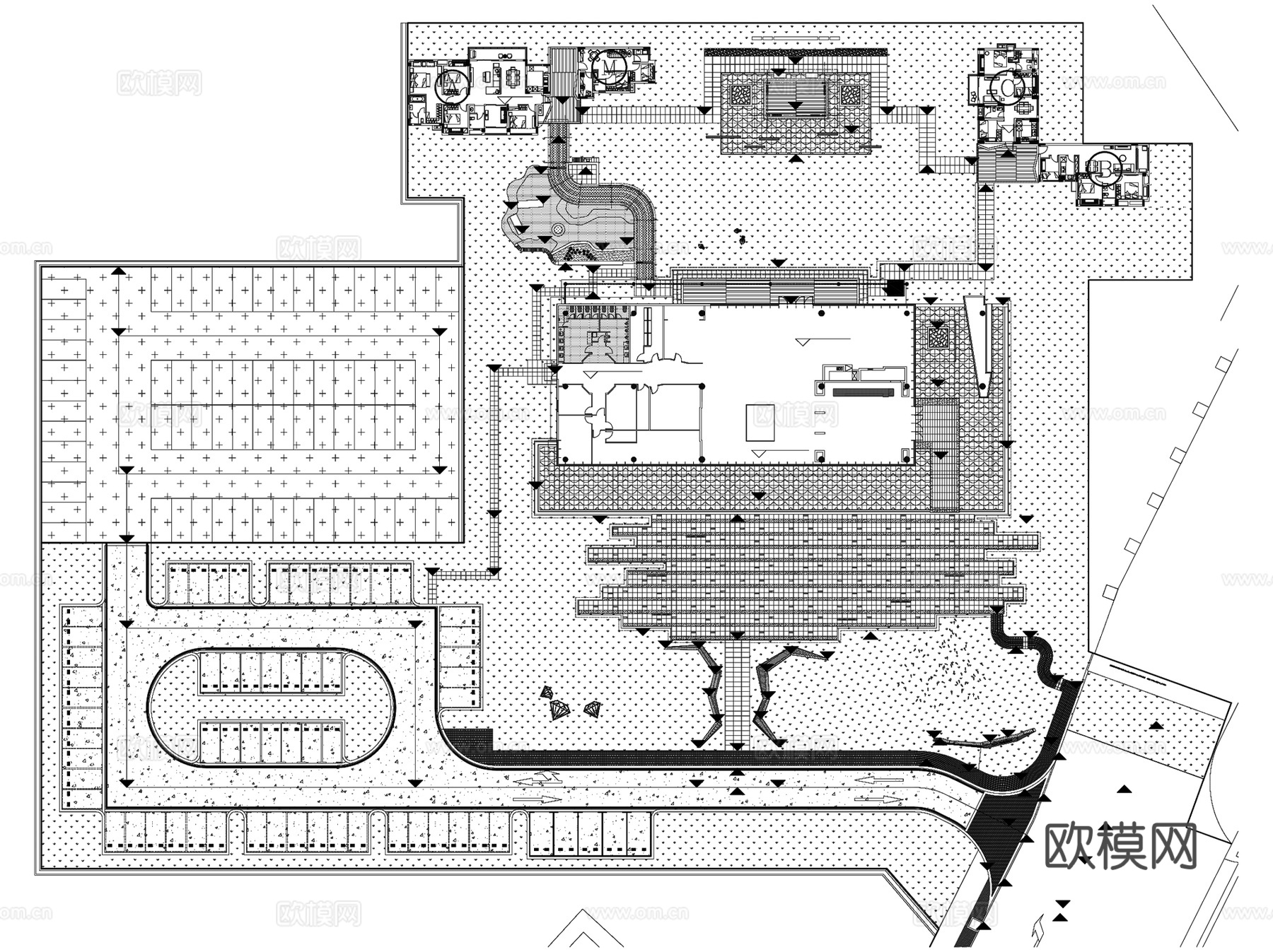 新中式风格中心休闲景观亭凉亭CAD施工图集cad施工图cad施工图