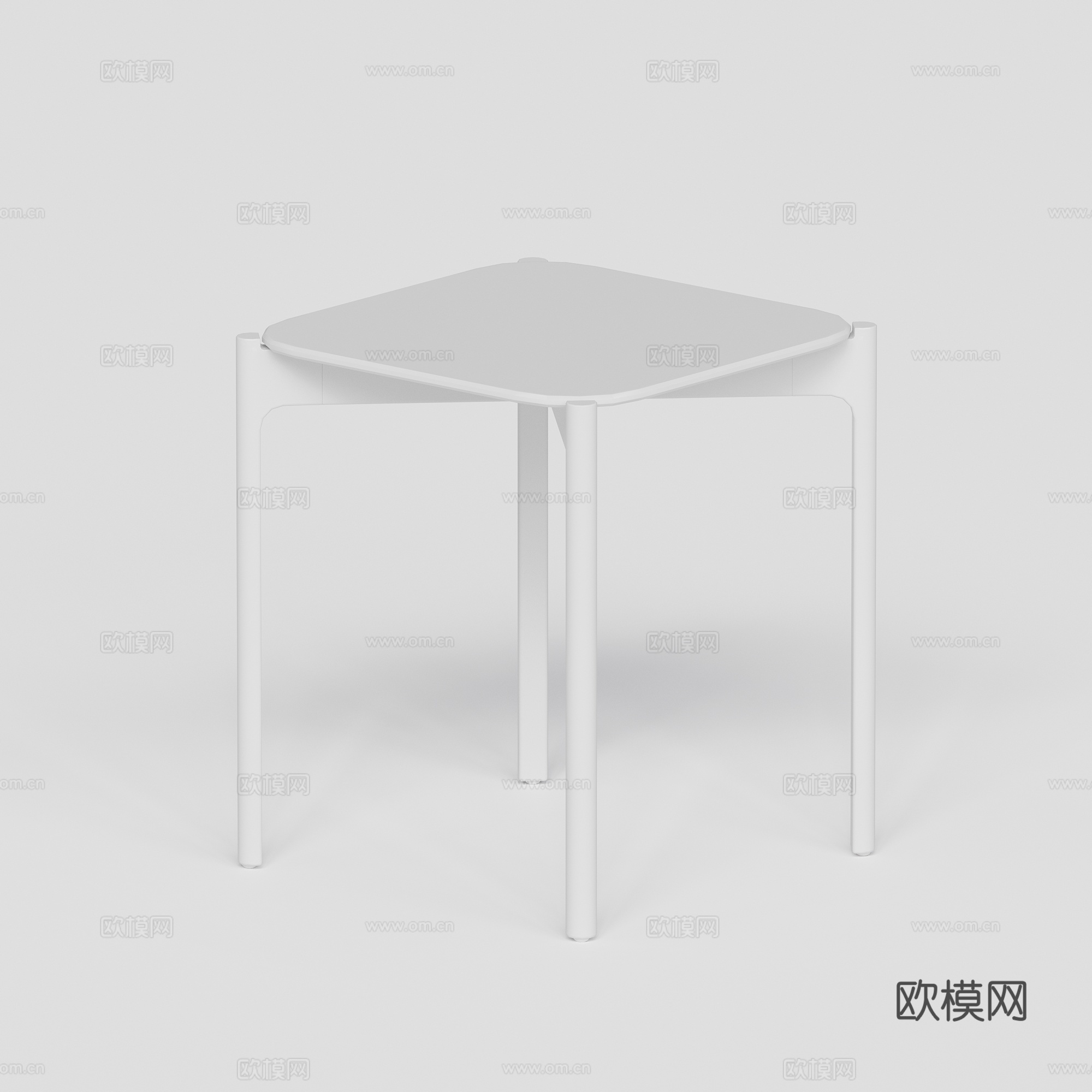 DEDON - 现代户外桌 吧桌 方桌金属吧桌su模型