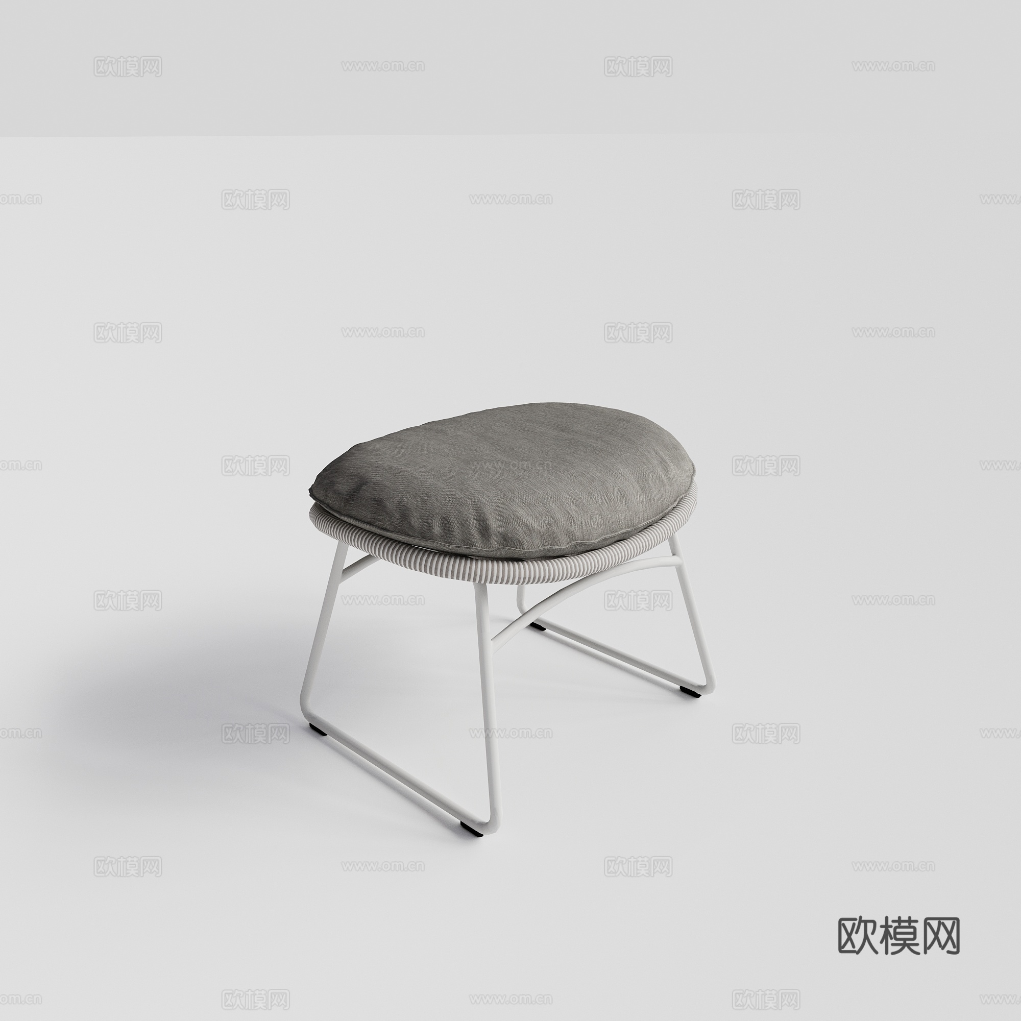 DEDON - 现代户外凳 休闲椅脚踏su模型