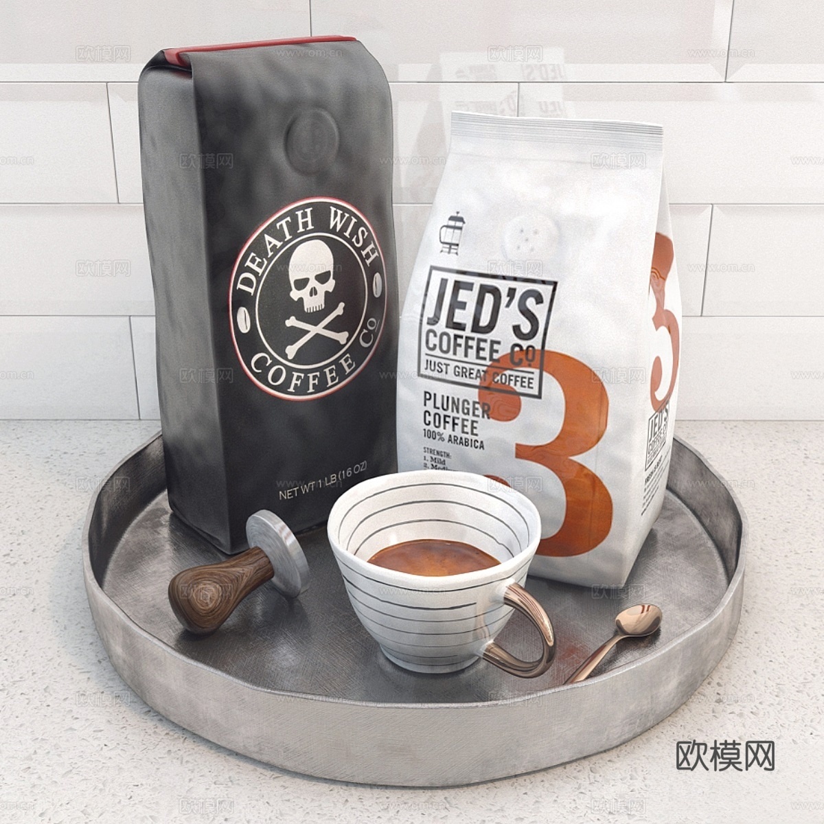 咖啡3d模型下载