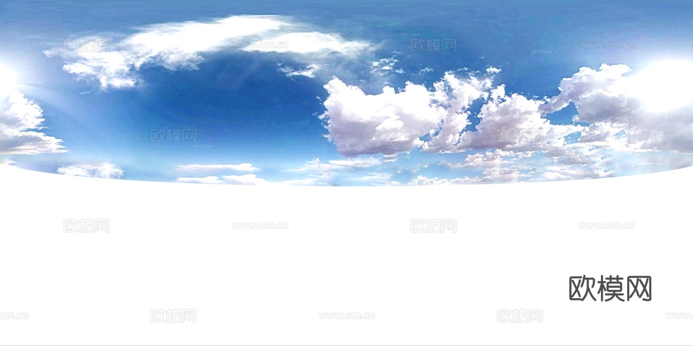 蓝天白云 天空hdr