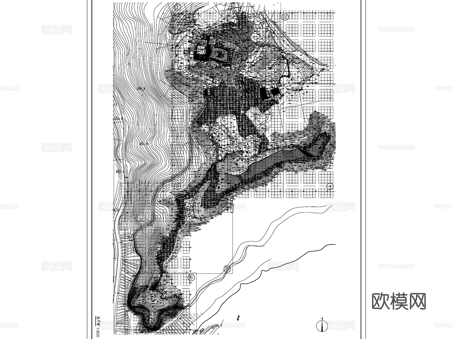 章水镇茅镬古树林乡村改造景观CAD施工图全套cad施工图