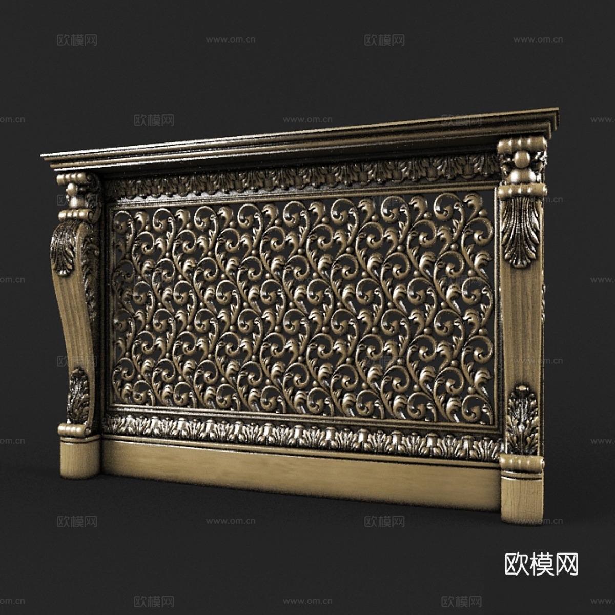 格栅3d模型下载