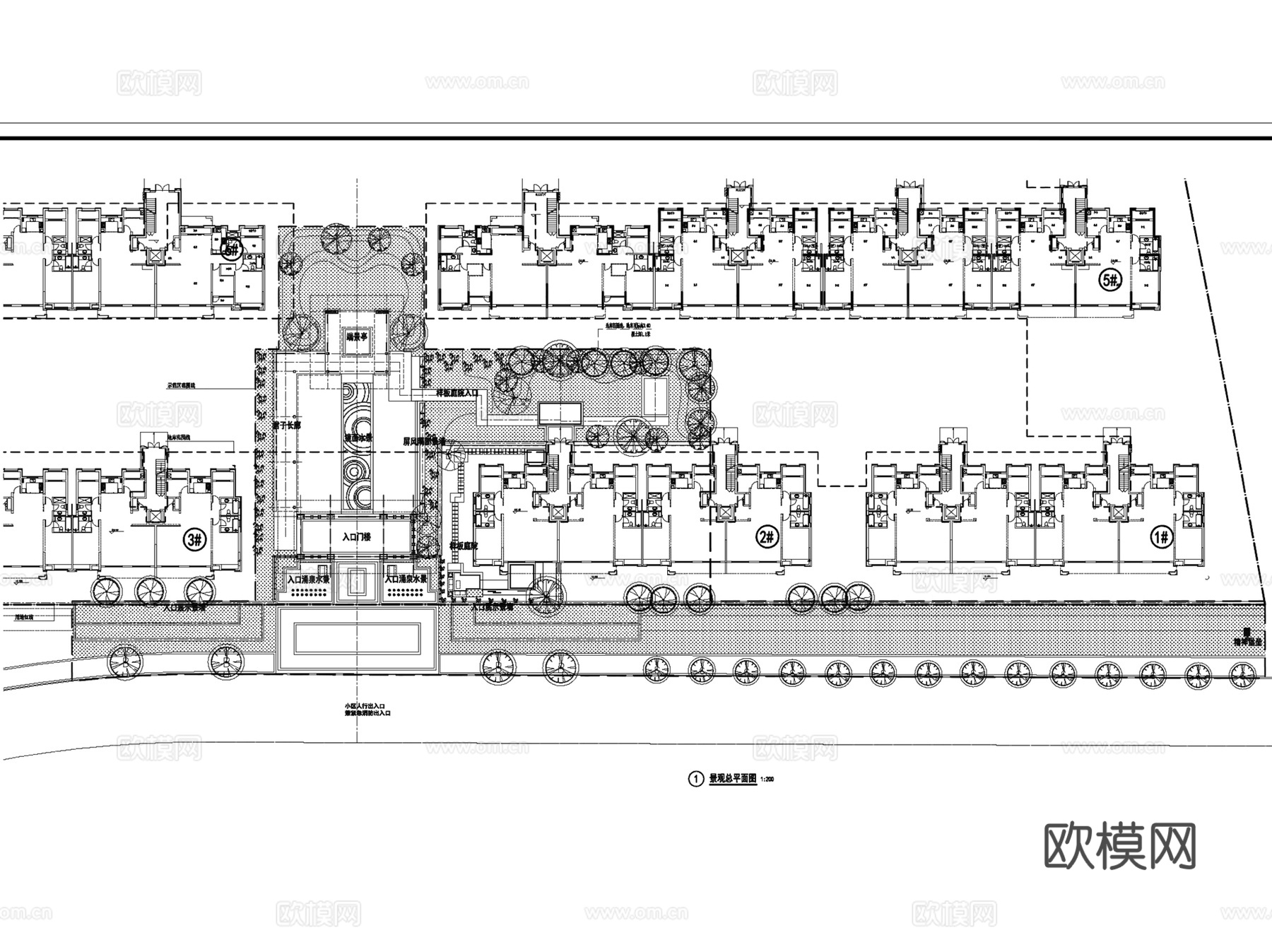中粮余姚九号院豪宅示范区景观CAD施工图全套+SU+文本cad施工图