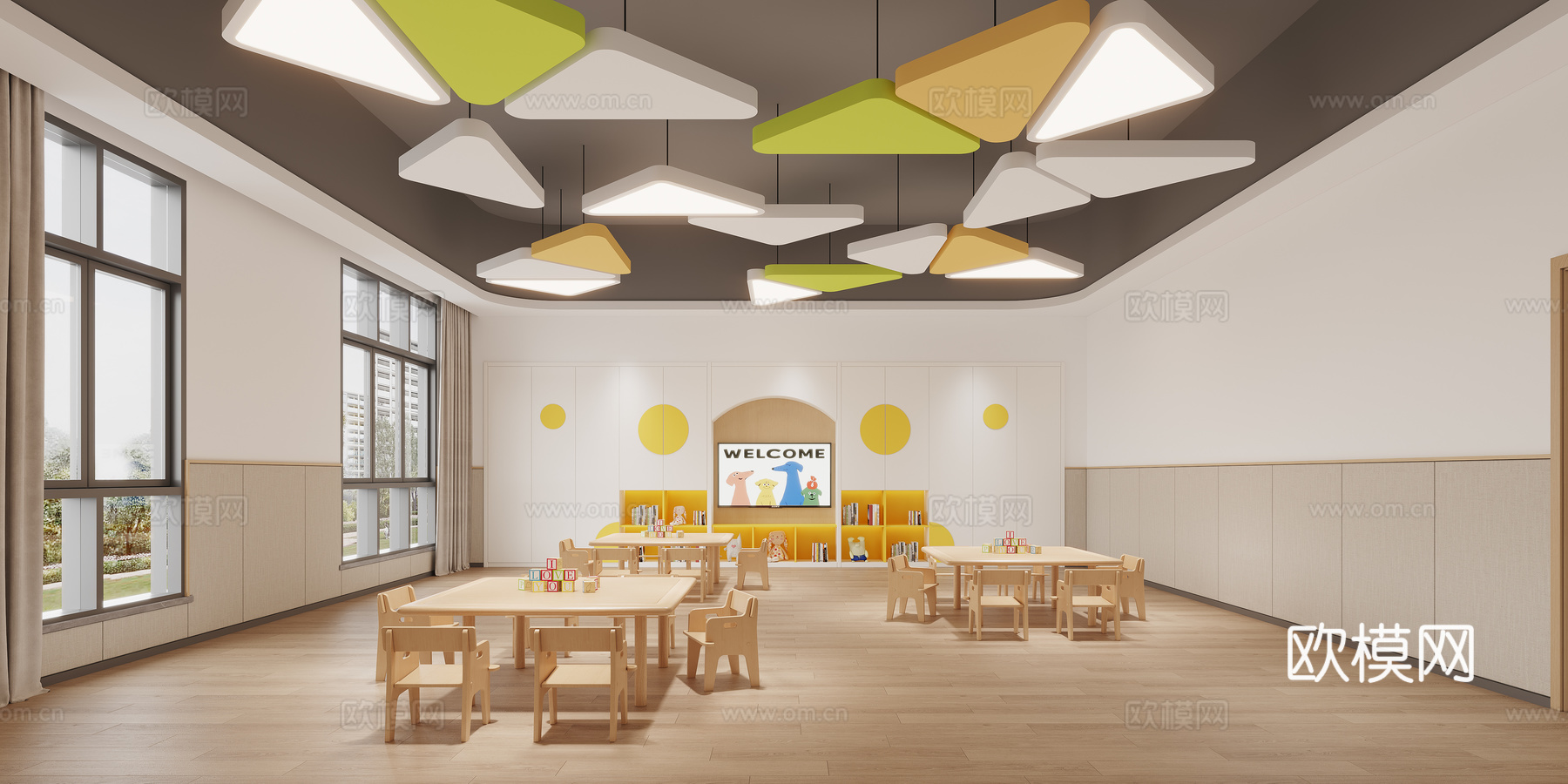 儿童活动室3d模型下载