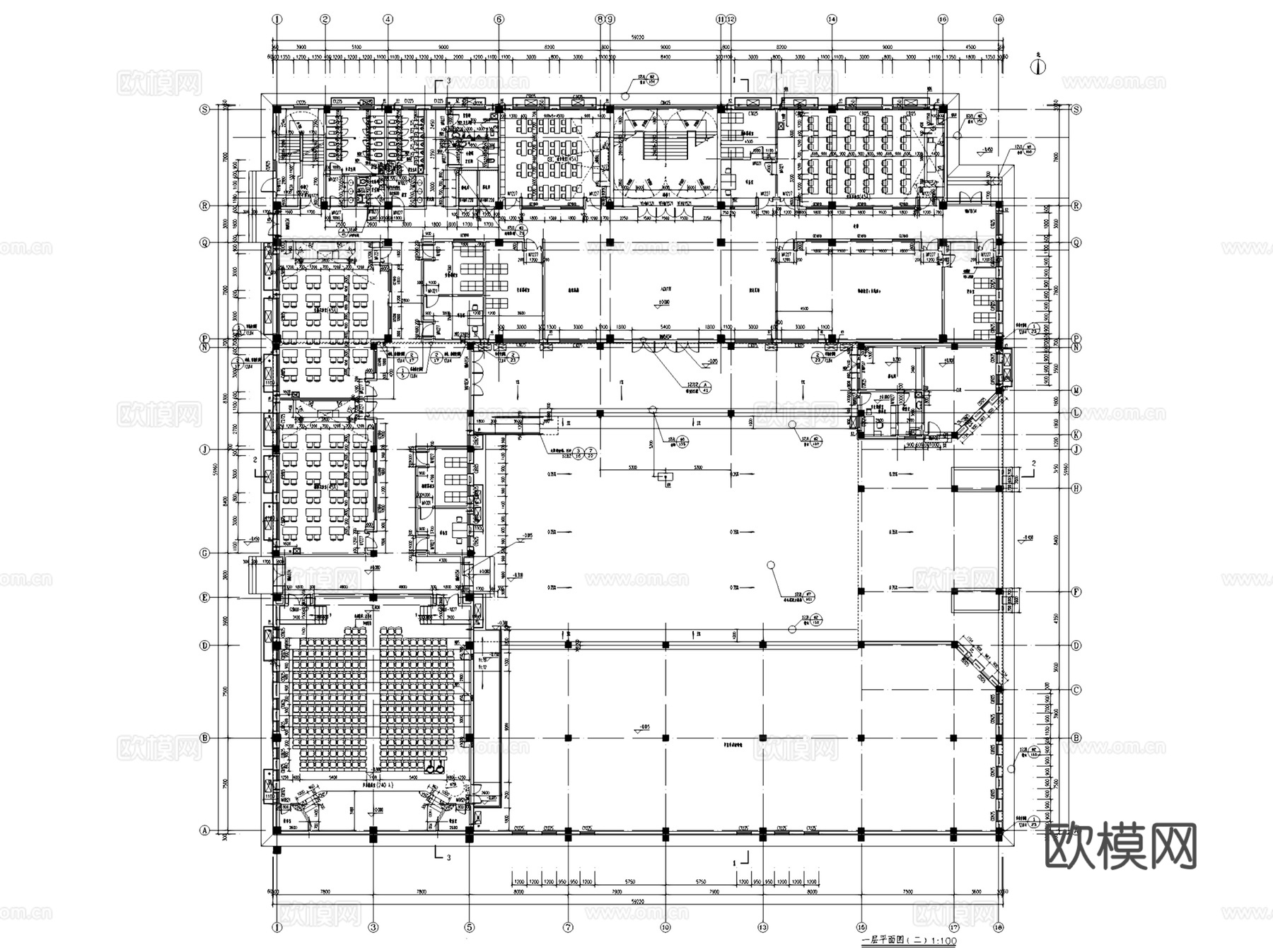 中小学校教学综合楼建筑及各专业CAD施工图集 15套cad施工图